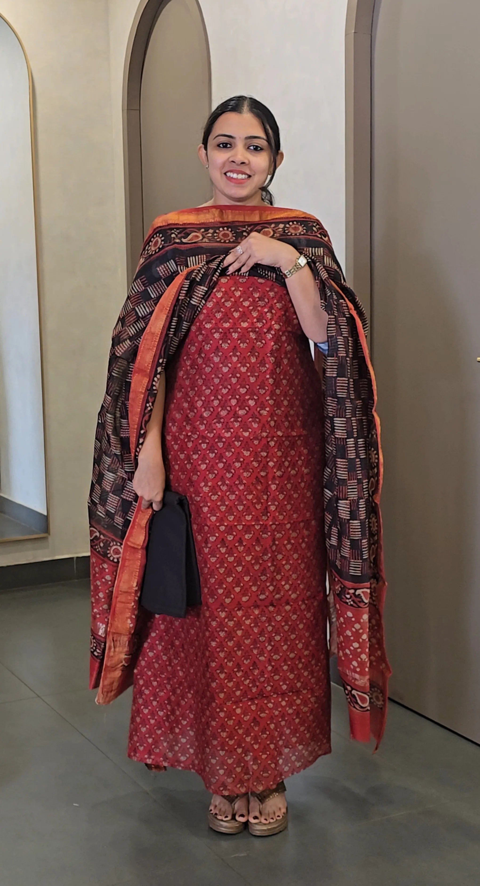 Maheshwari Silk Salwarsuit - SC 10327