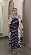 Semi Linen Salwarsuit - SC 10665