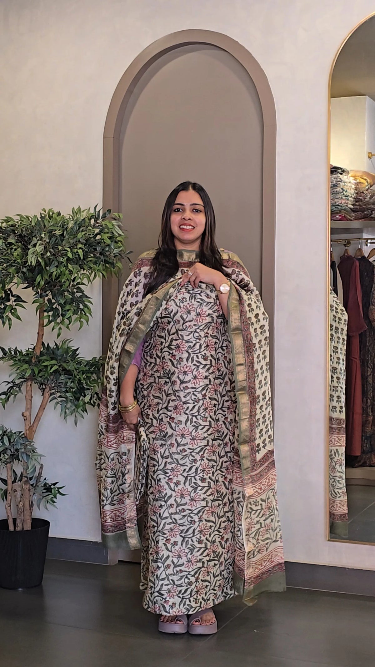 Maheshwari Silk Salwarsuit - SC 10897