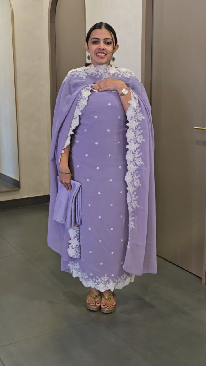 Georgette Cutwork Salwarsuit - SC 1004