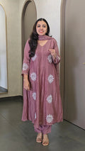 Premium Pure Mul Chanderi Salwar Set - SC 10580