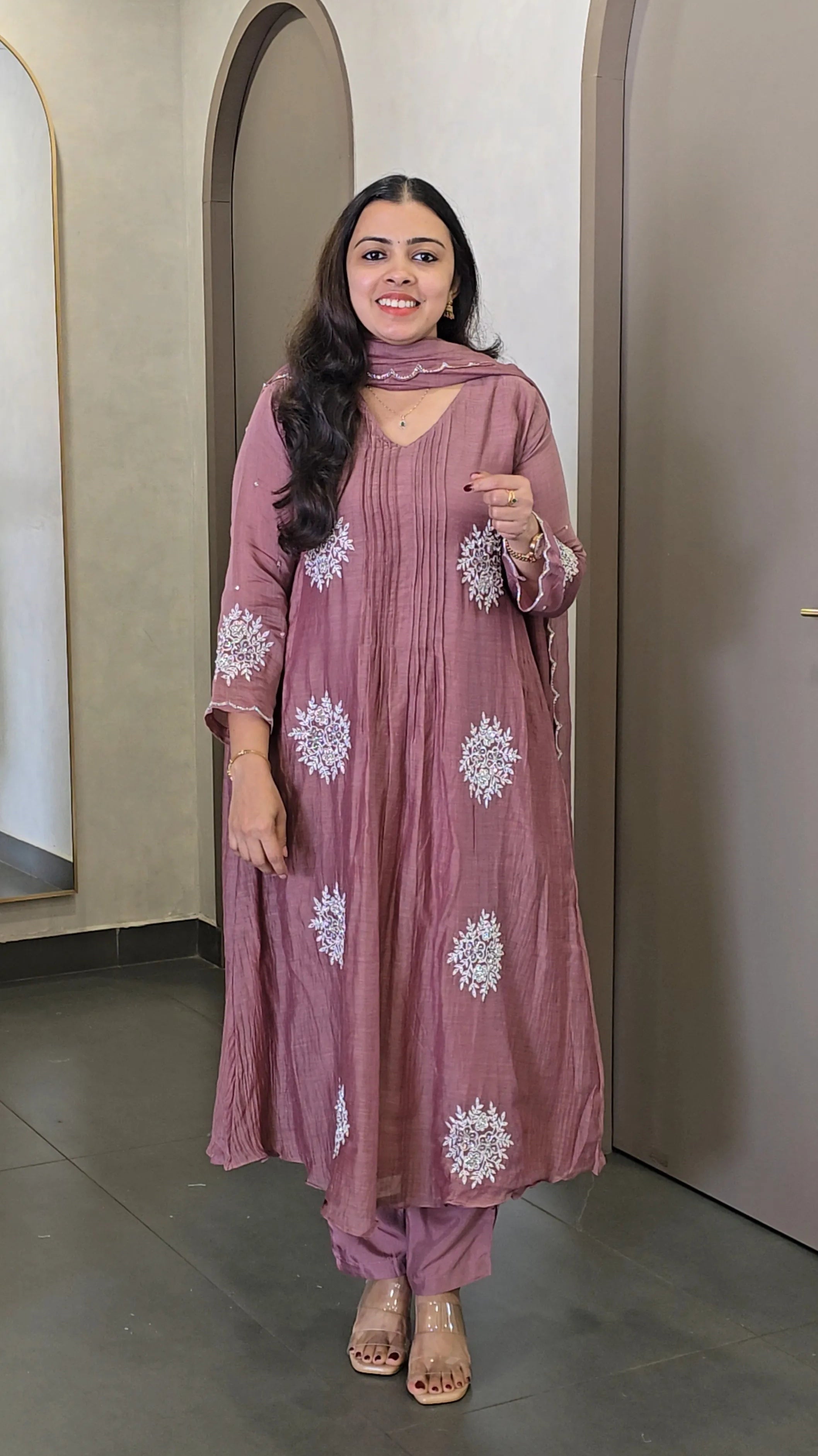 Premium Pure Mul Chanderi Salwar Set - SC 10580