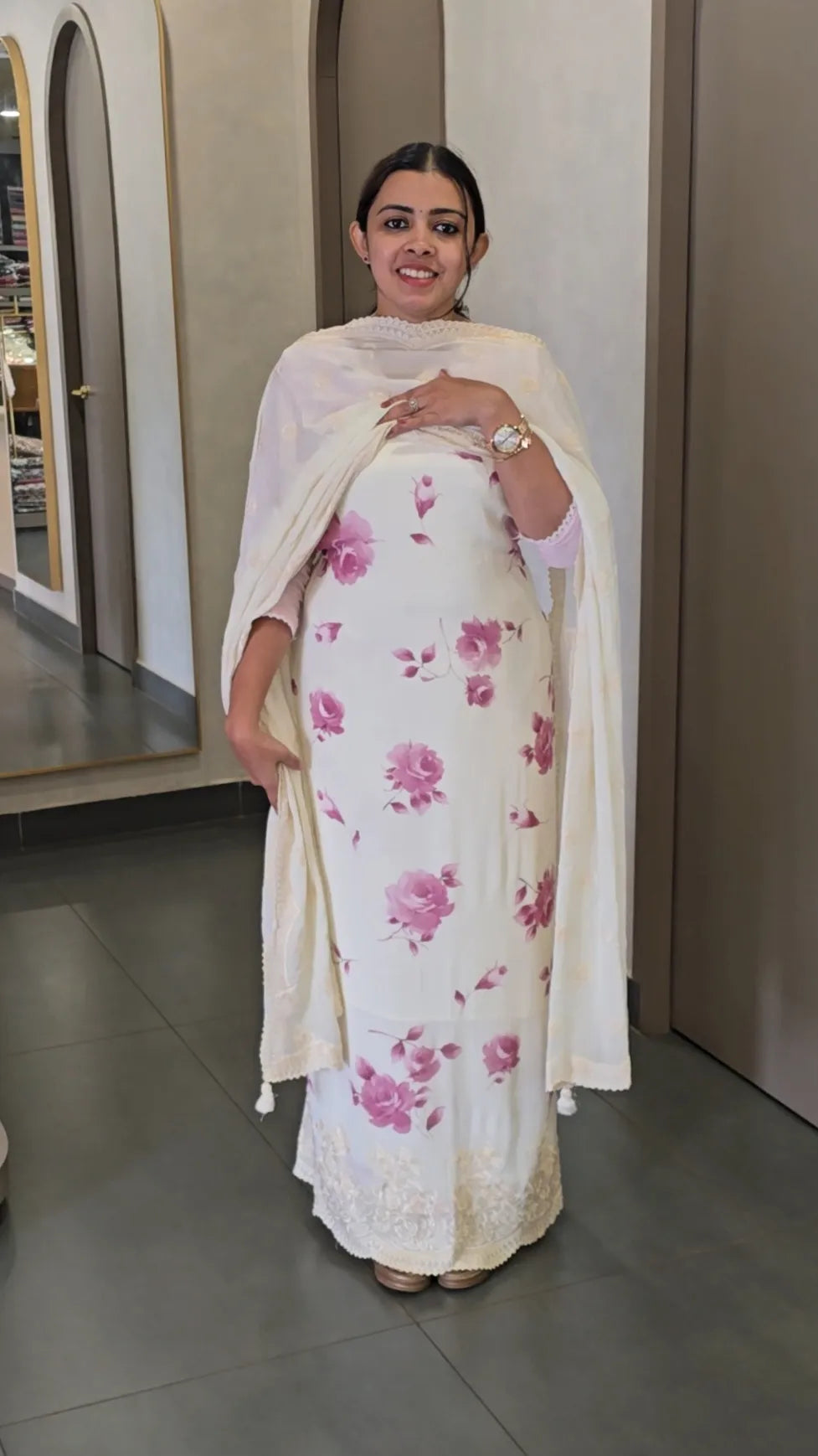 Premium Crepe Silk Salwarsuit - Offer