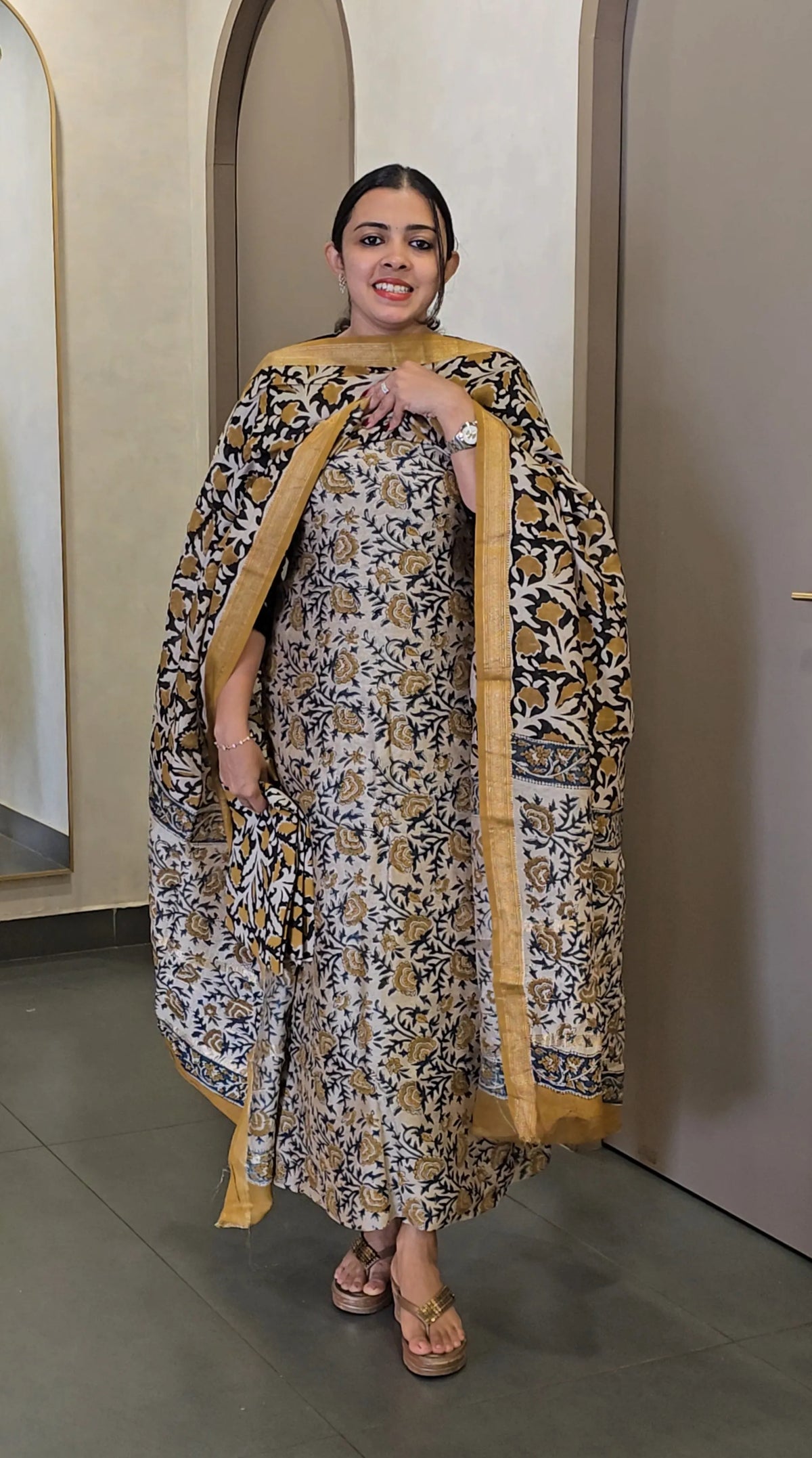 Maheshwari Silk Salwarsuit - SC 10728