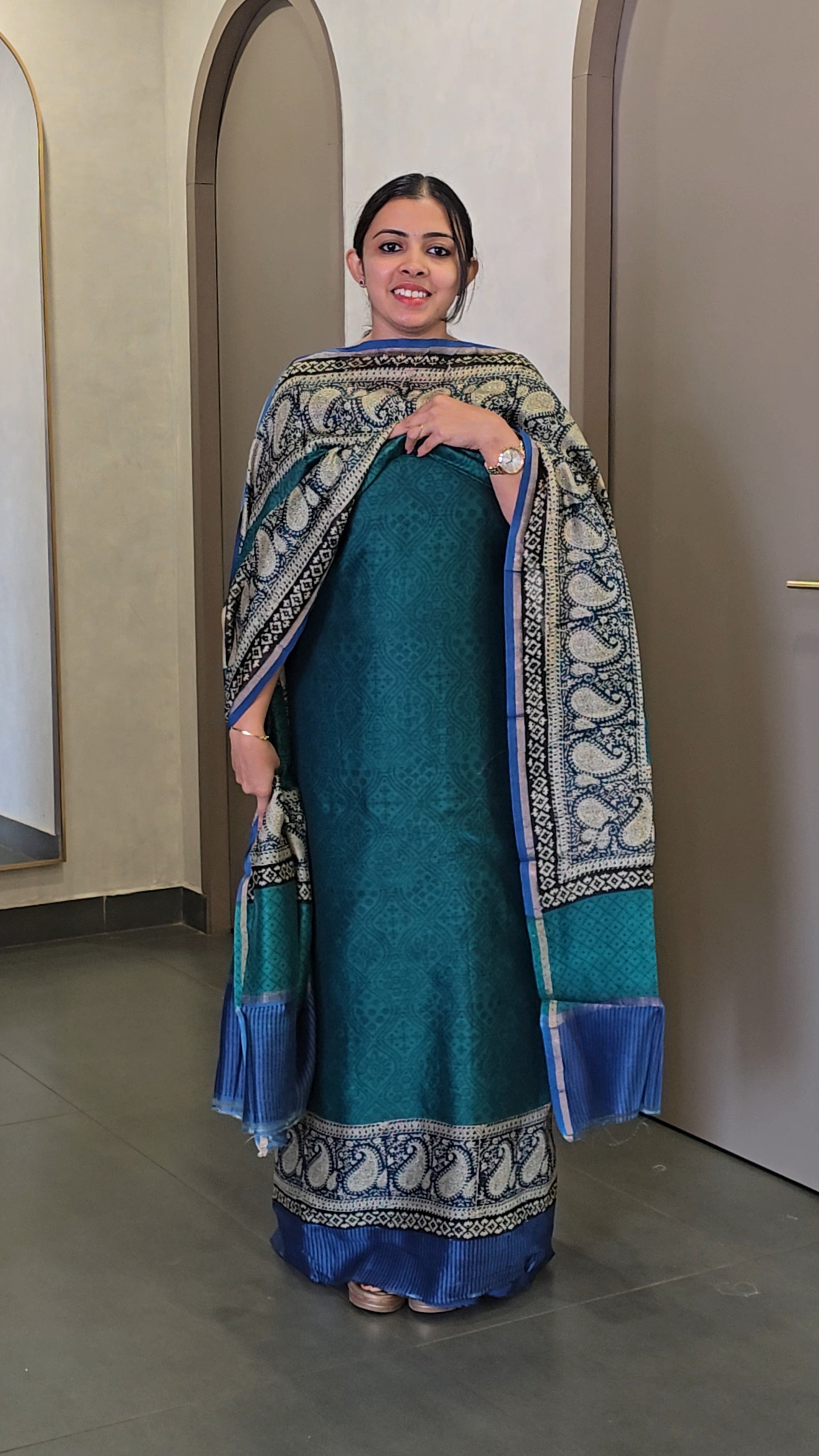Premium Maheshwari Silk Salwarsuit- SC 10292