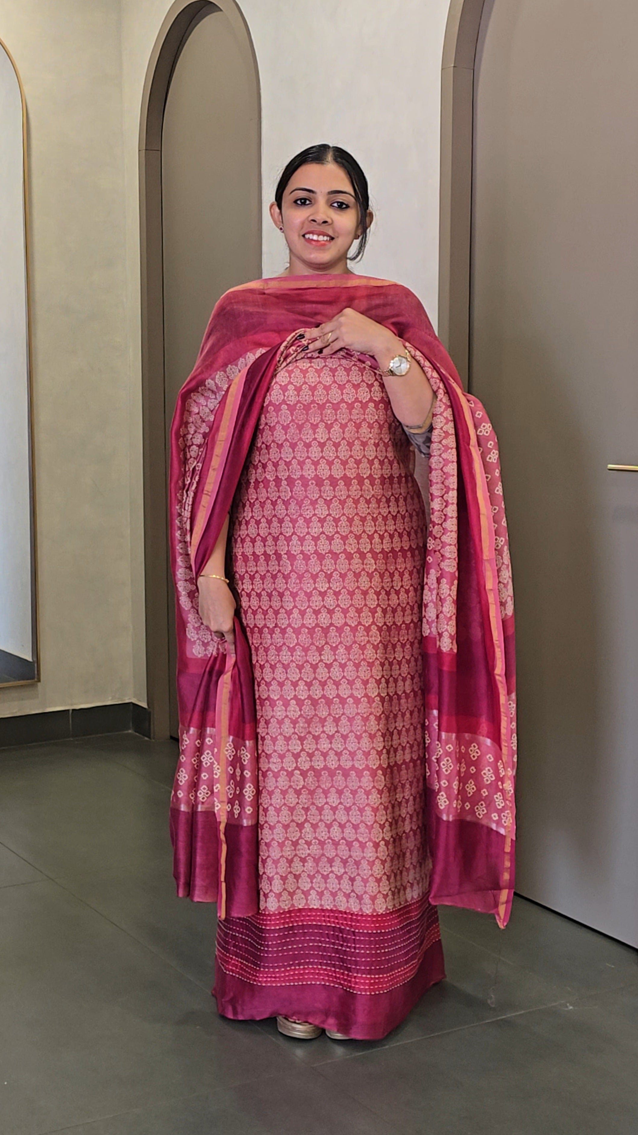 Premium Maheshwari Silk Salwarsuit- SC 10292