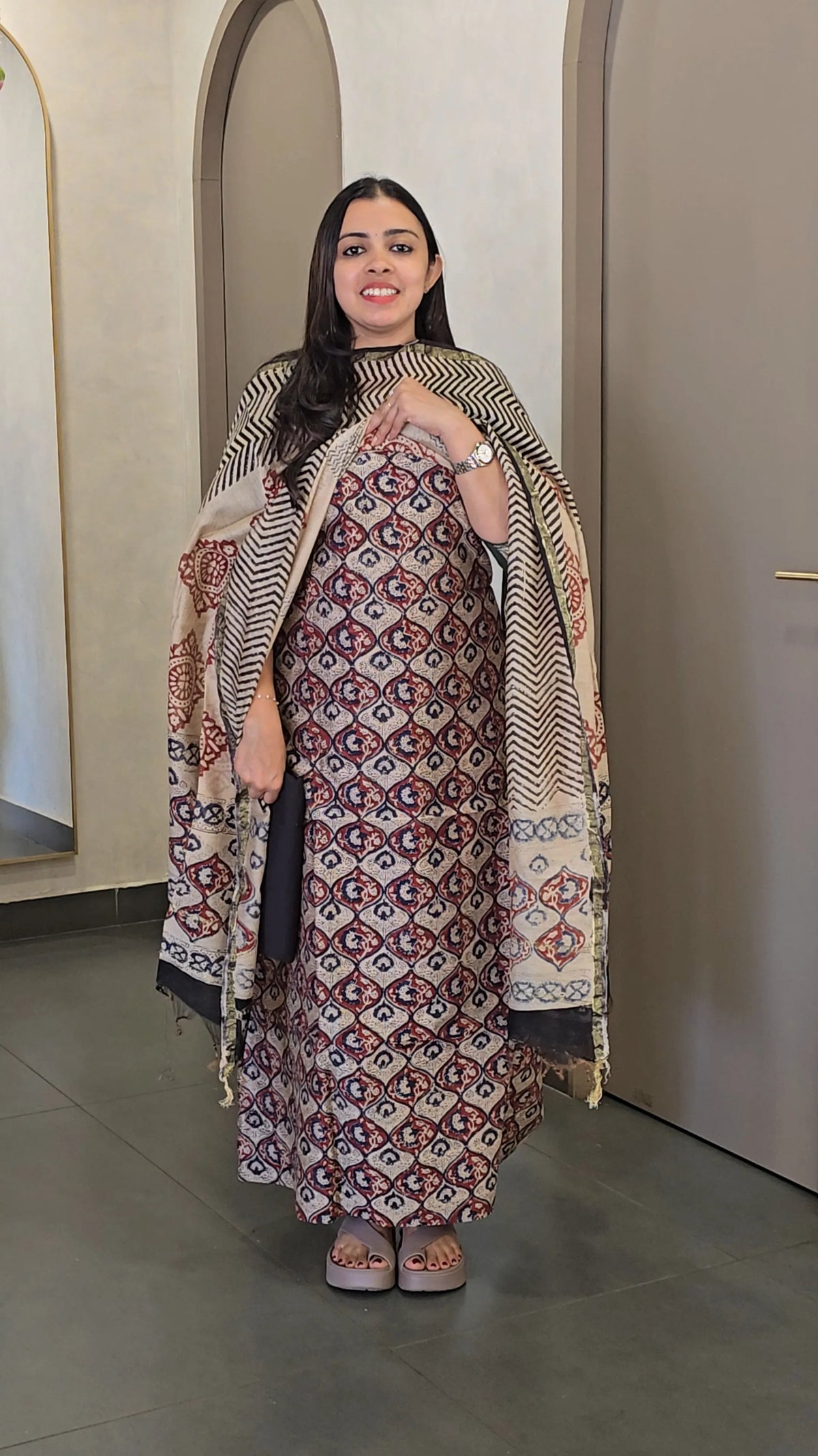 Chanderi Silk Salwarsuit - SC 10619