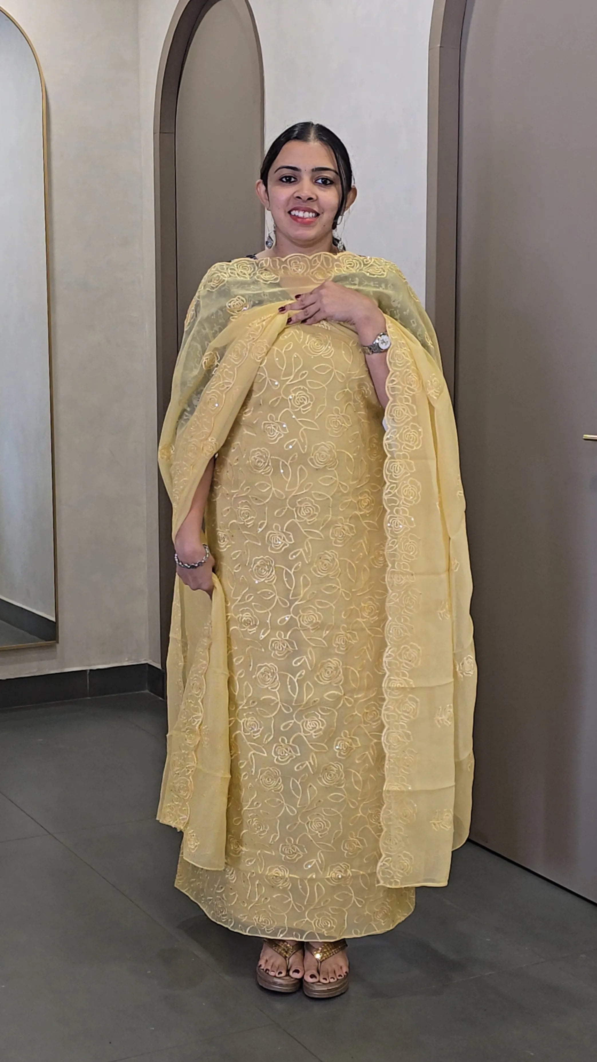 Crepe Silk Salwarsuit - SC 9592