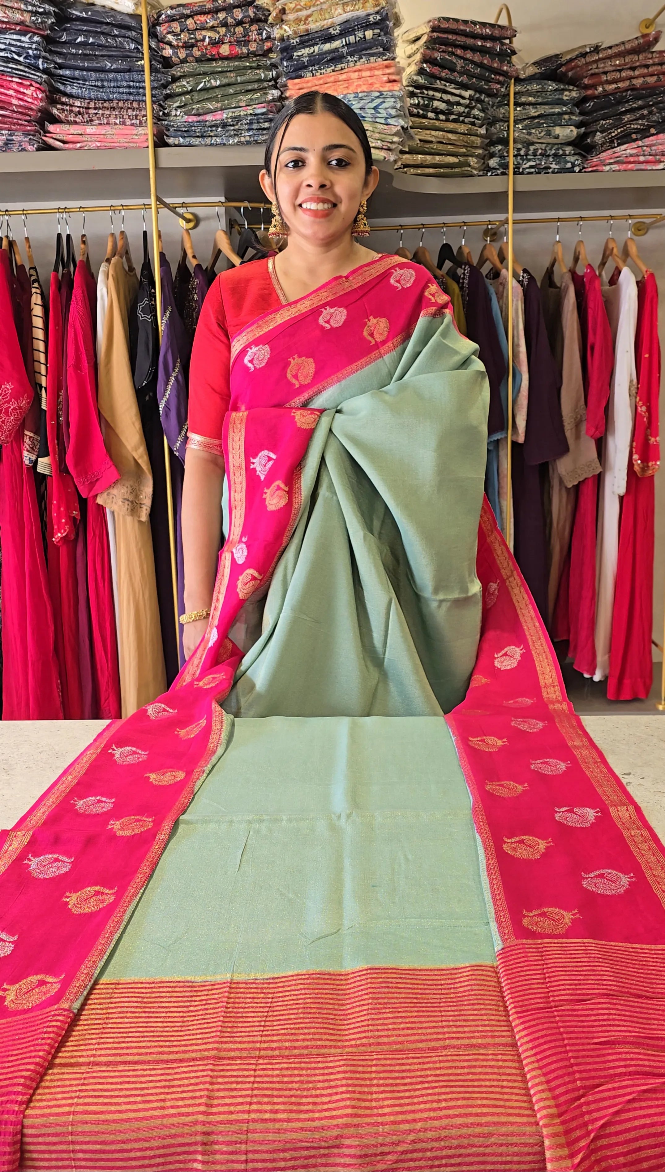 Soft Tissue Silk Saree - SC 9821