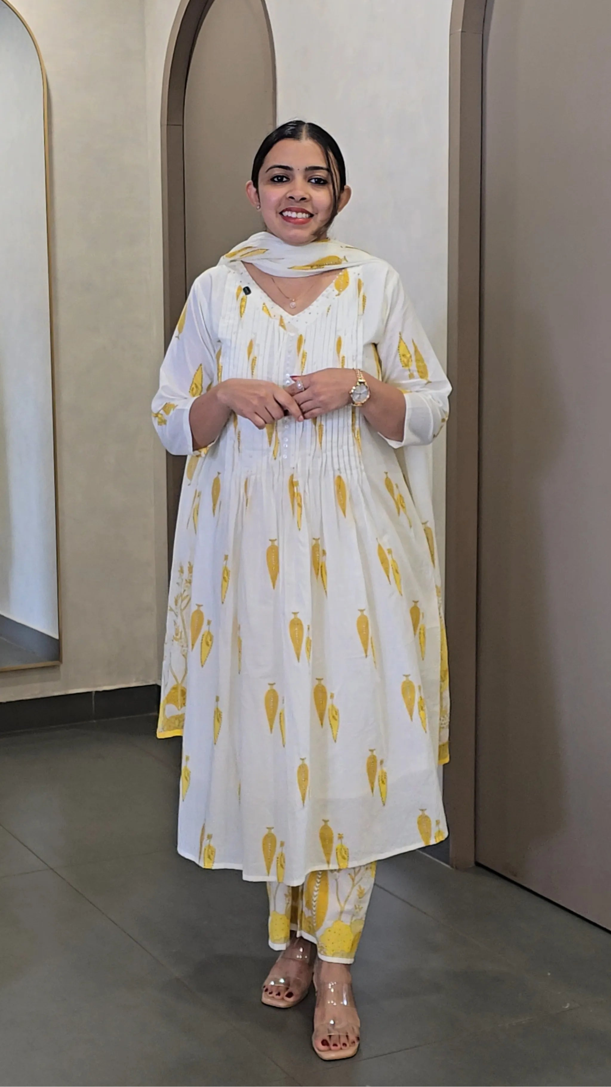 Pure Mul-Cotton Readymade Salwarsuit - SC 10389