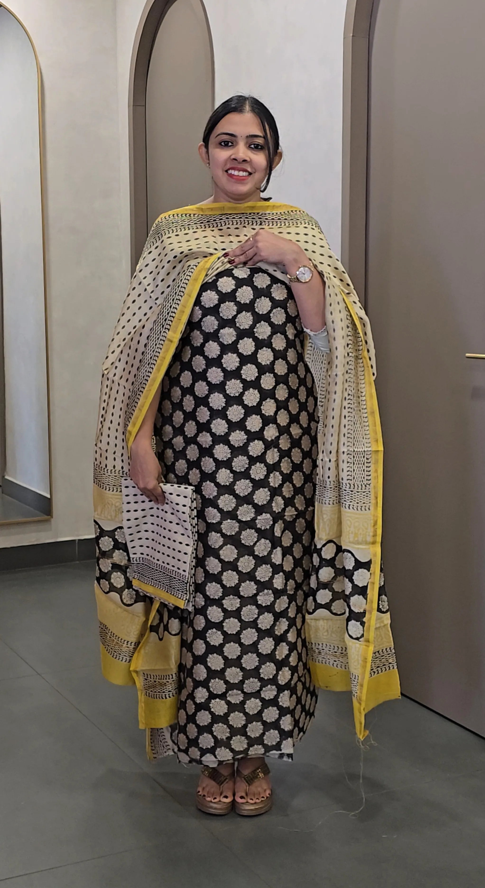 Chanderi Silk Salwarsuit - SC 10338