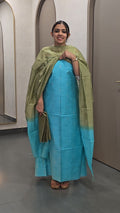 Semi-Tussar Silk Salwarsuit