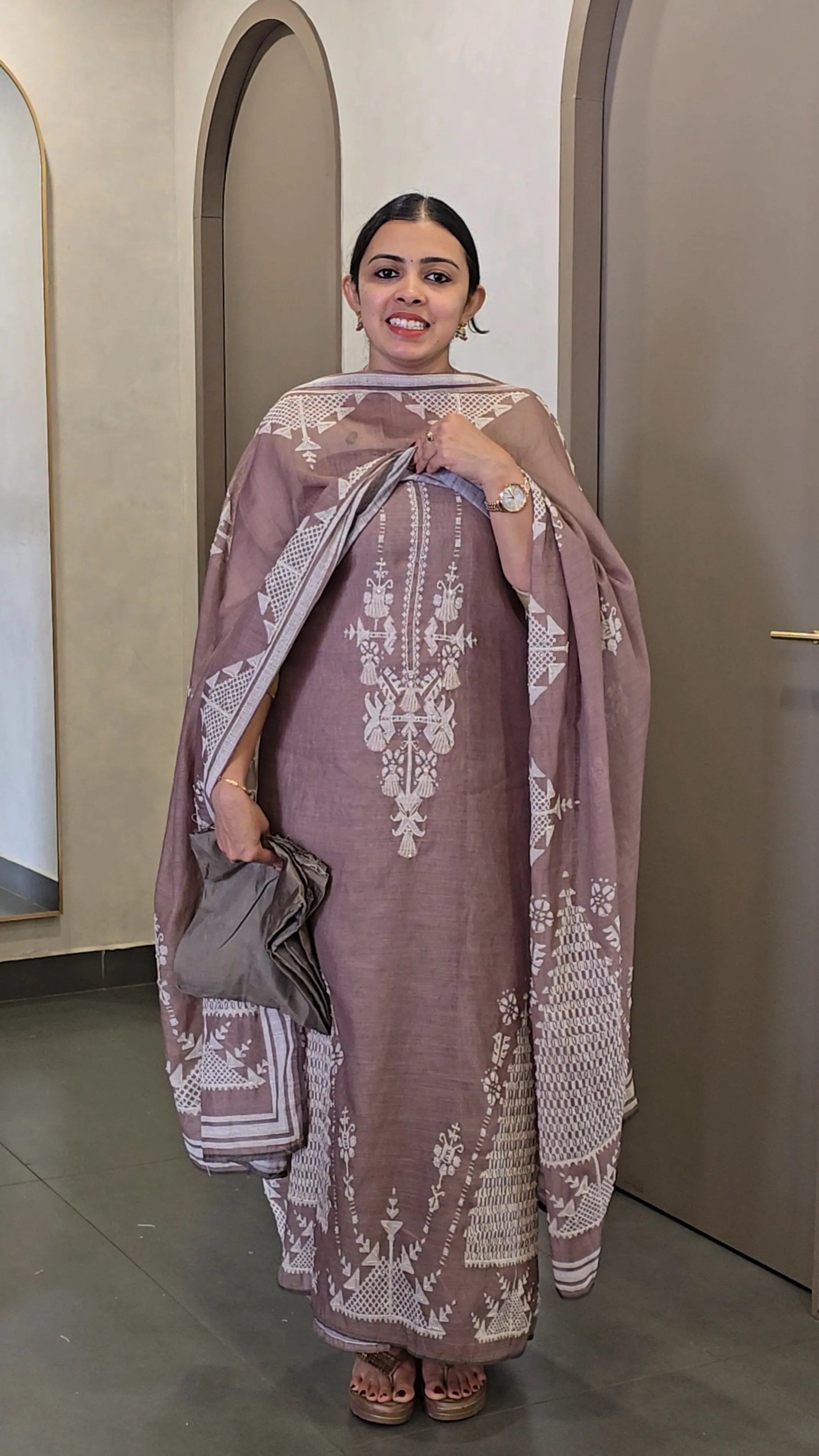 Handpicked Premium Linen & Mul Chanderi - SC 10475