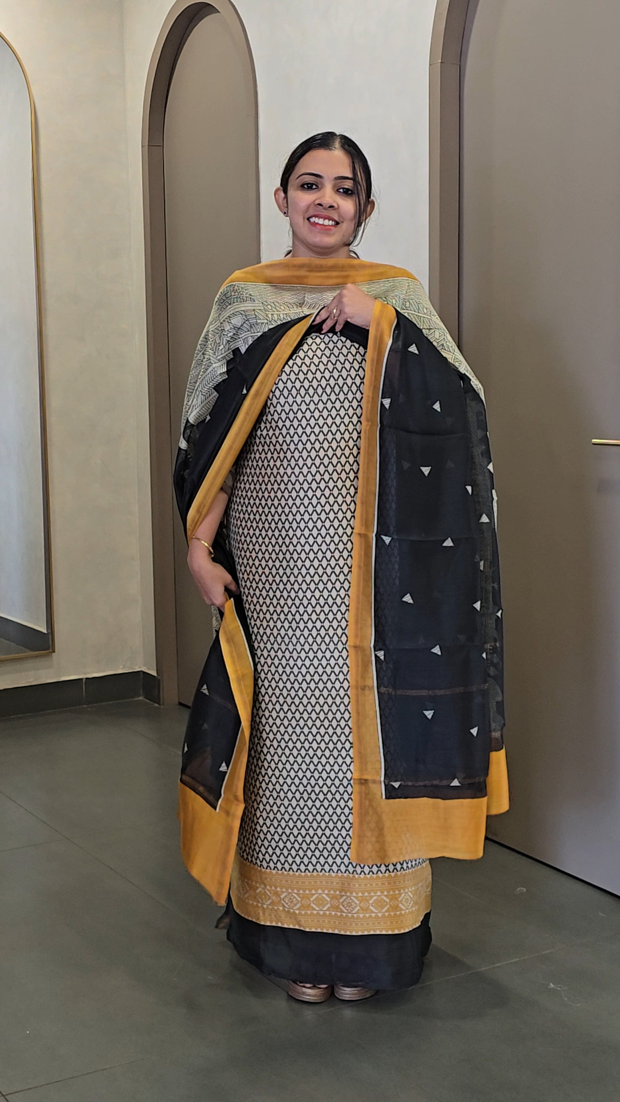 Premium Maheshwari Silk Salwarsuit- SC 10292