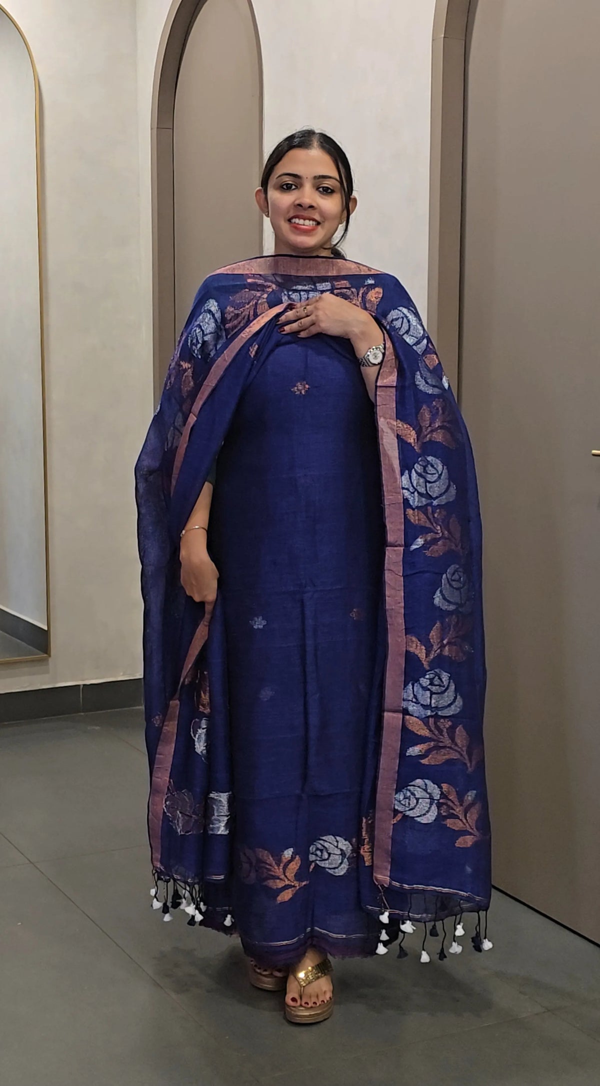 Pure Linen Salwarsuit - SC 10719