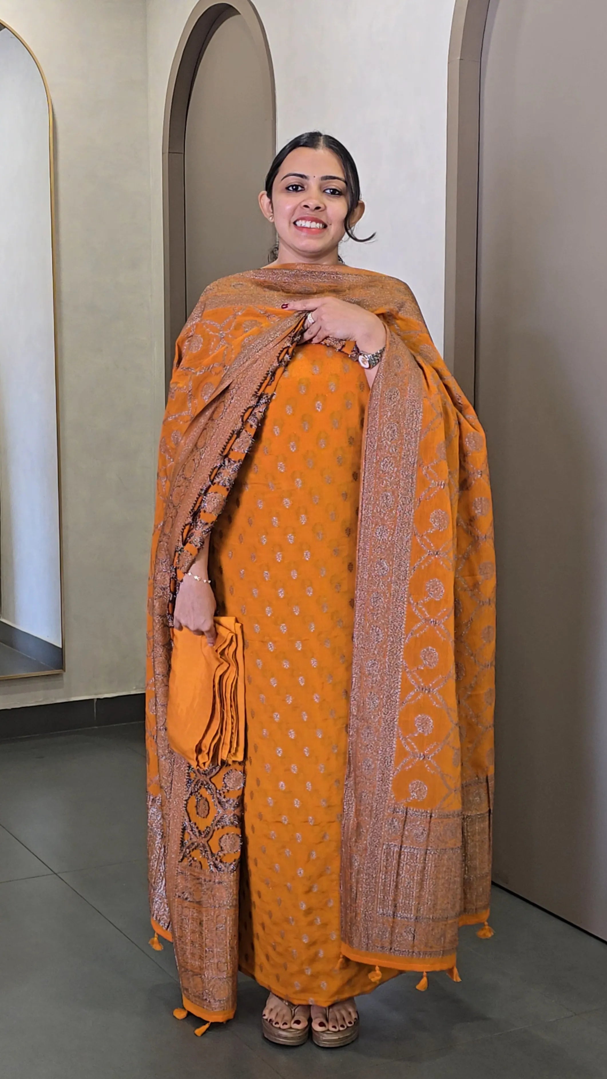 Premium Chiffon Banarasi Salwarsuit - SC 10642