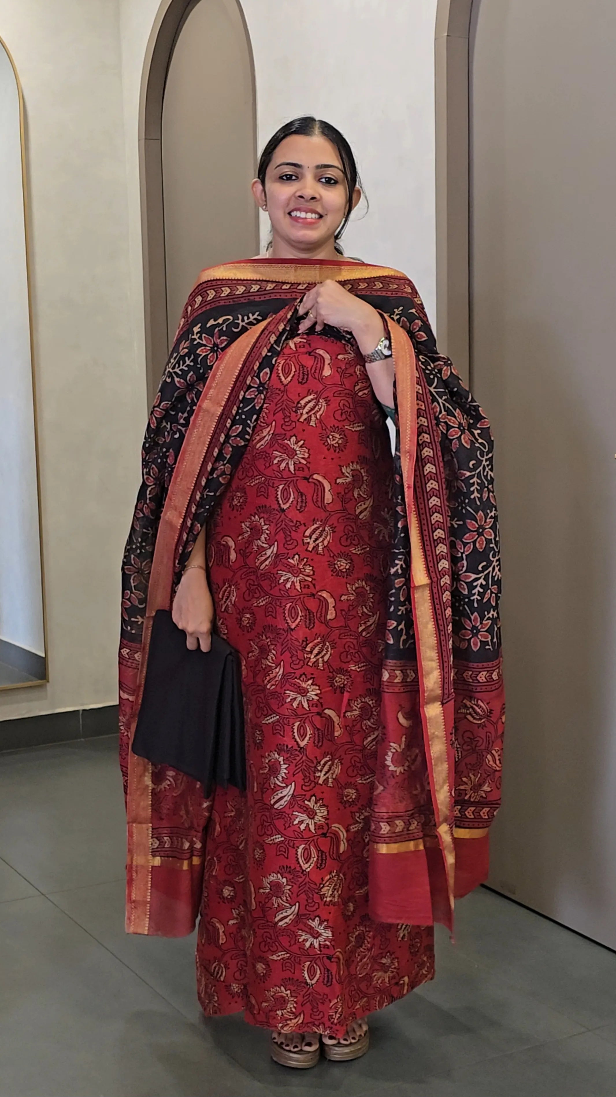 Maheshwari Silk Salwarsuit - SC 10723