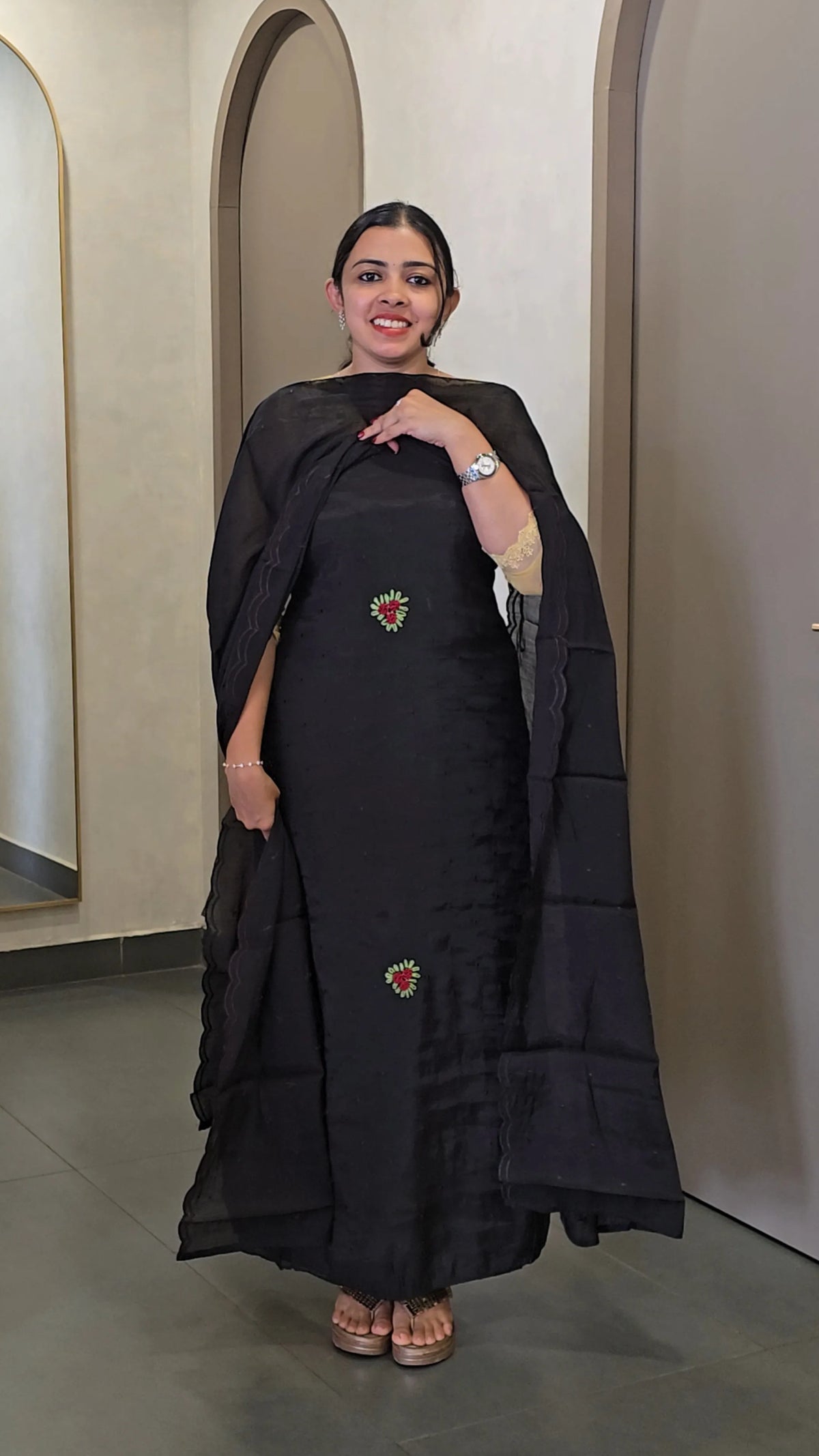 Mul Chanderi Salwarsuit - SC 10697