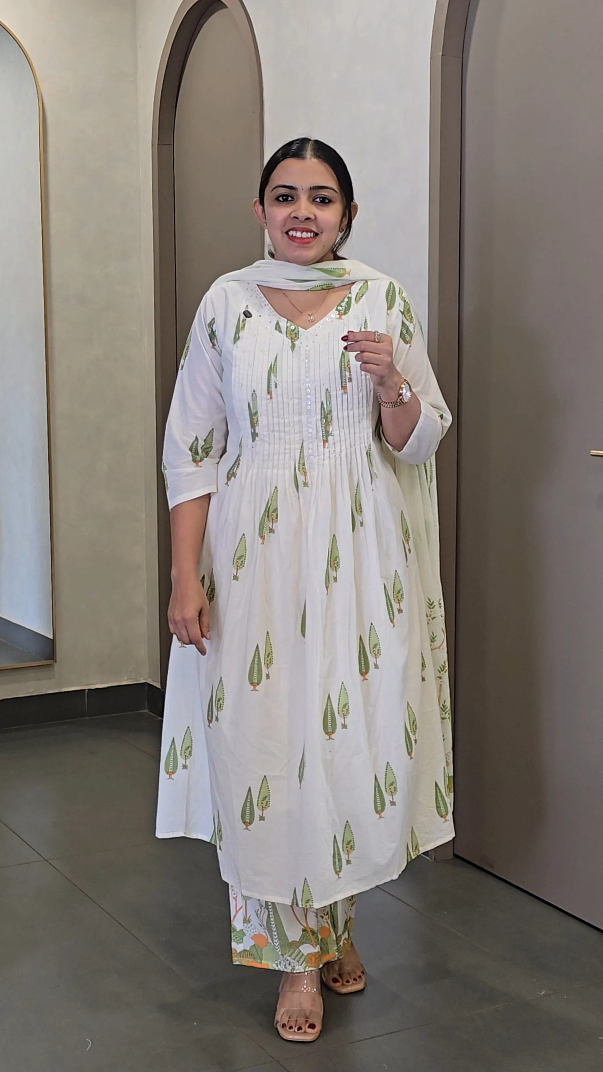 Pure Mul-Cotton Readymade Salwarsuit - SC 10389