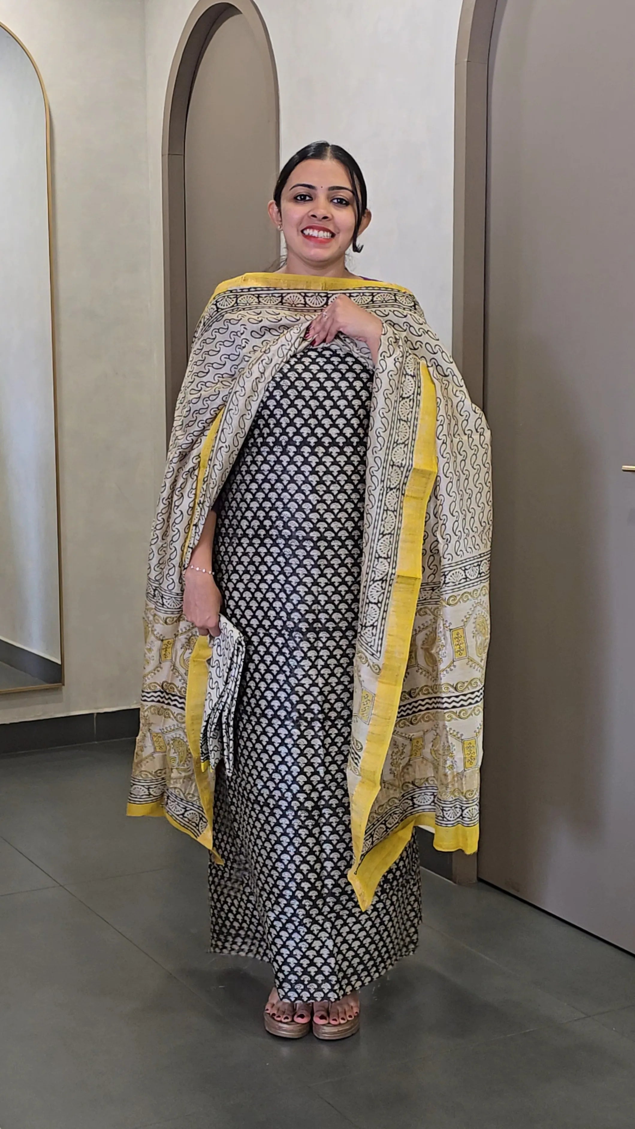 Maheshwari Silk Salwarsuit - SC 10339