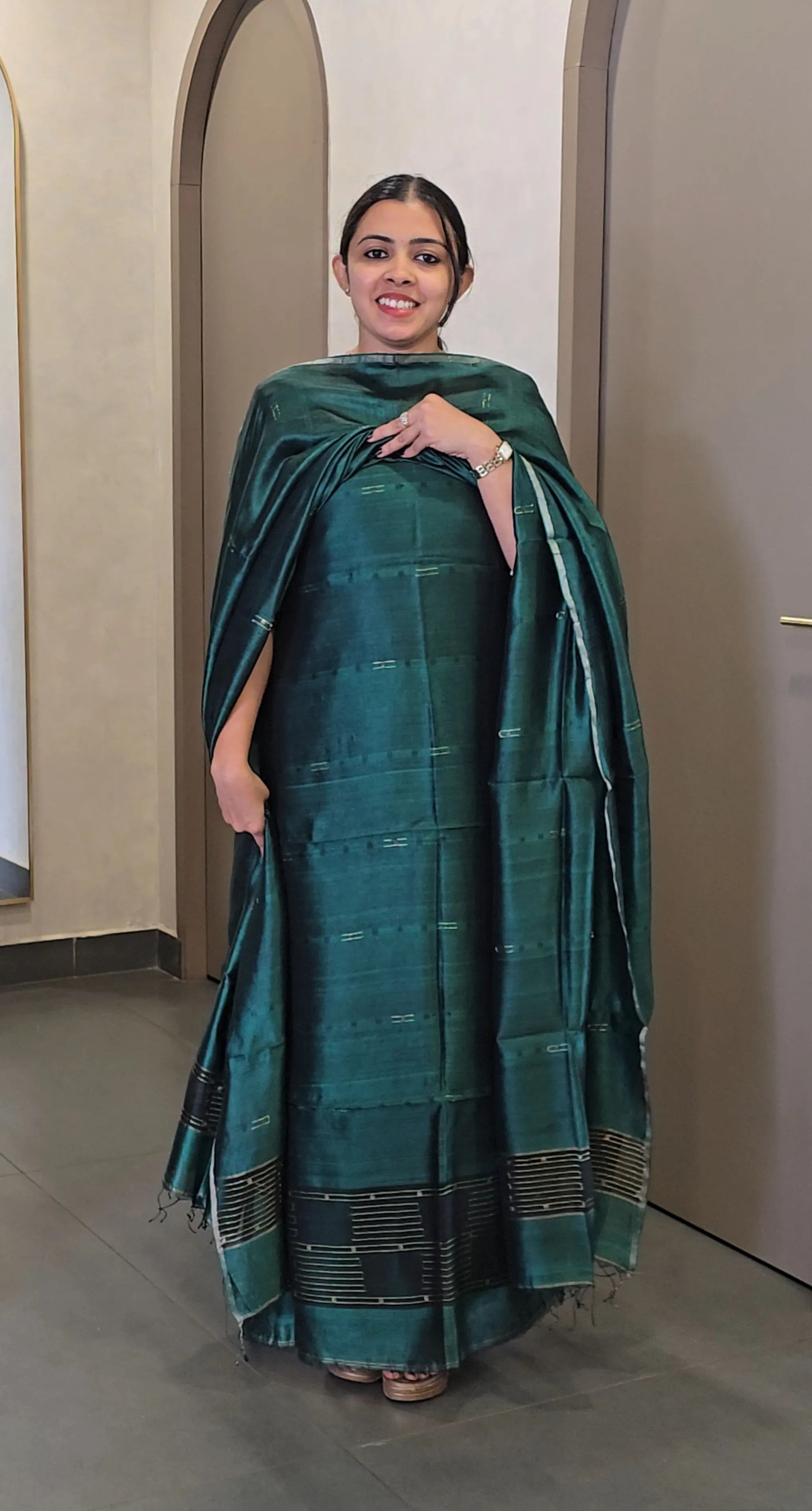 Pure Tussar Organza Salwarsuit - SC 10057