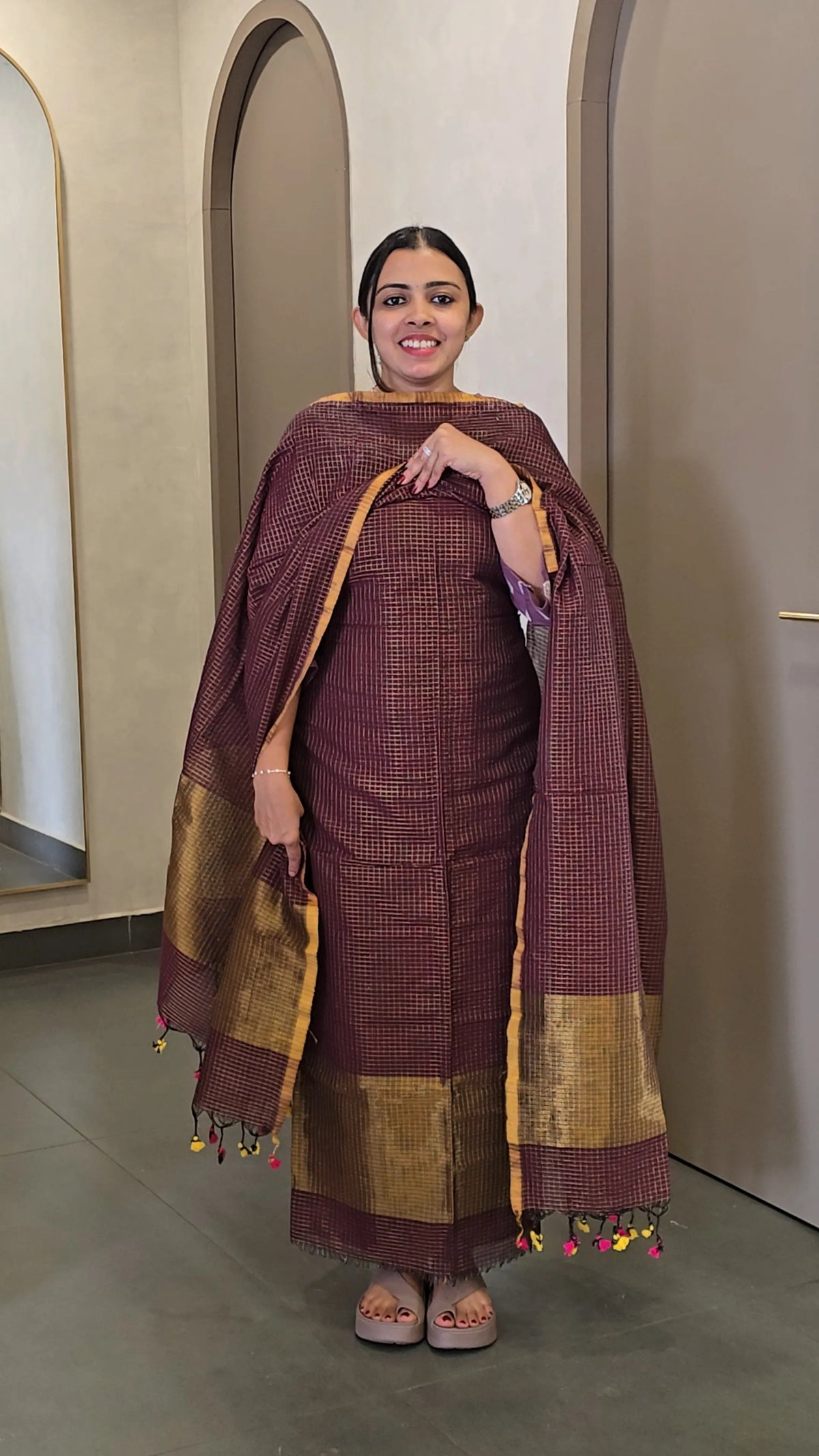 Chanderi Salwarsuit - SC 10837