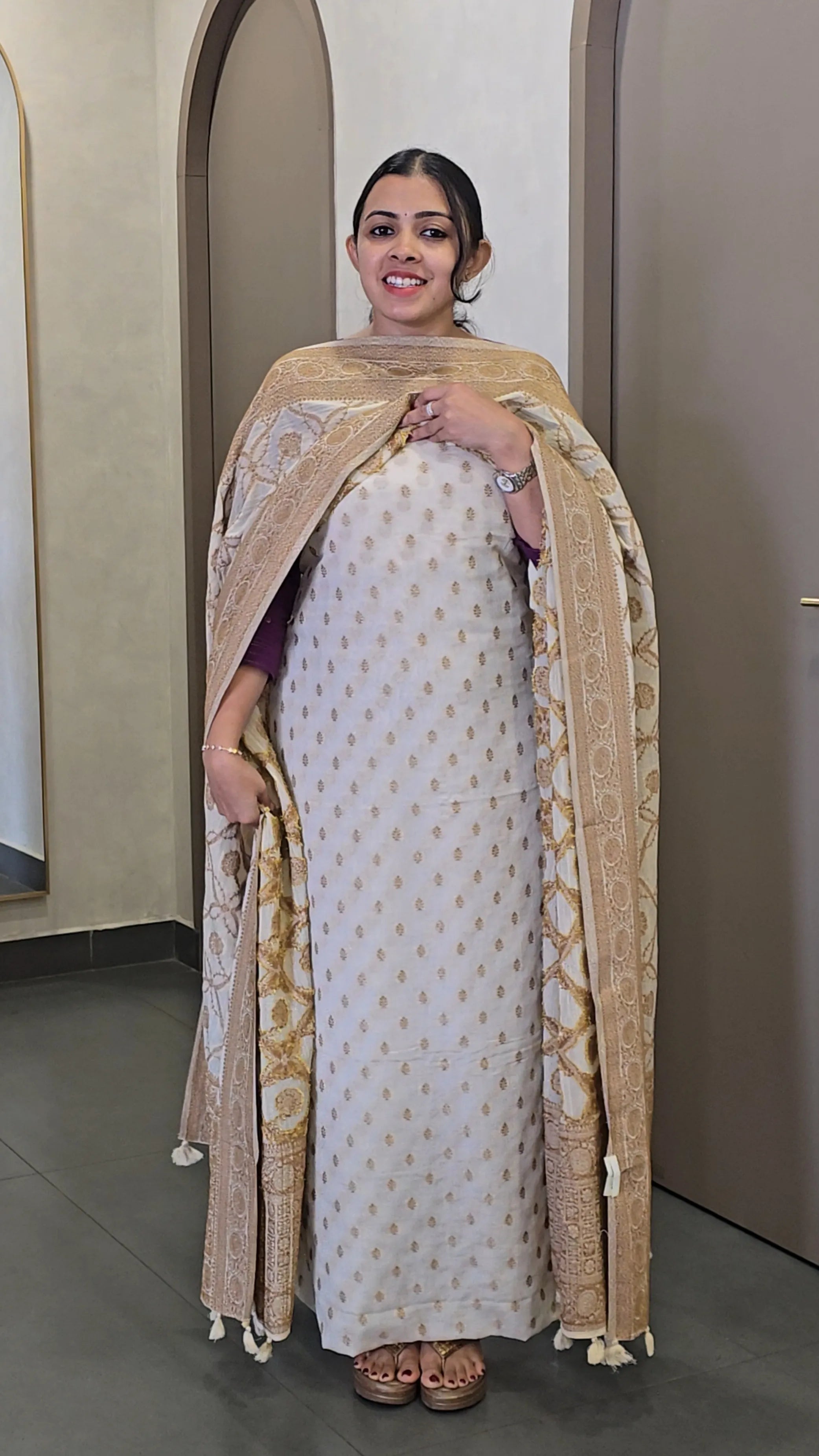 Premium Chiffon Banarasi Salwarsuit - SC 10642