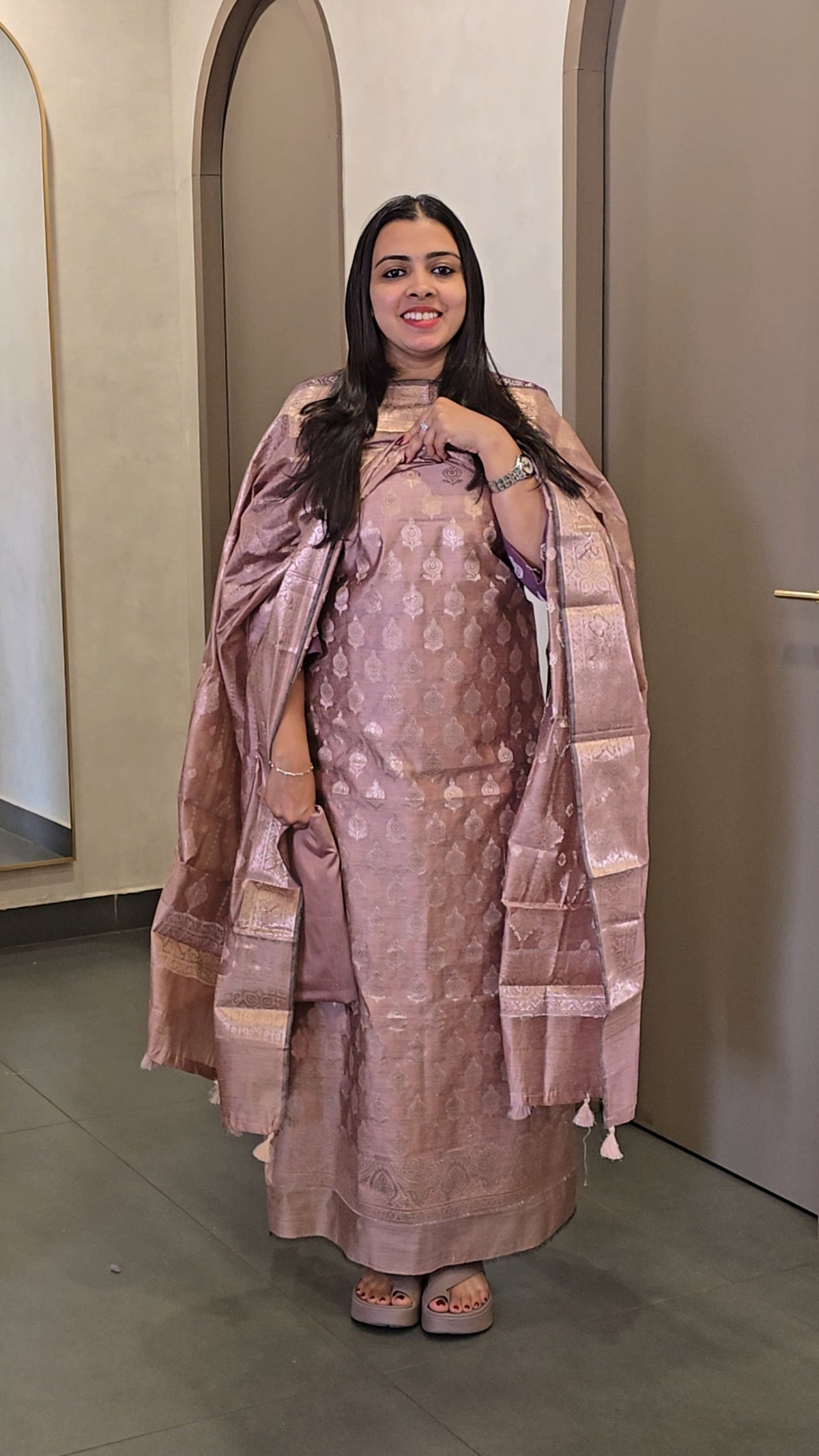 Soft Silk Banarasi Salwarsuit - SC 10661