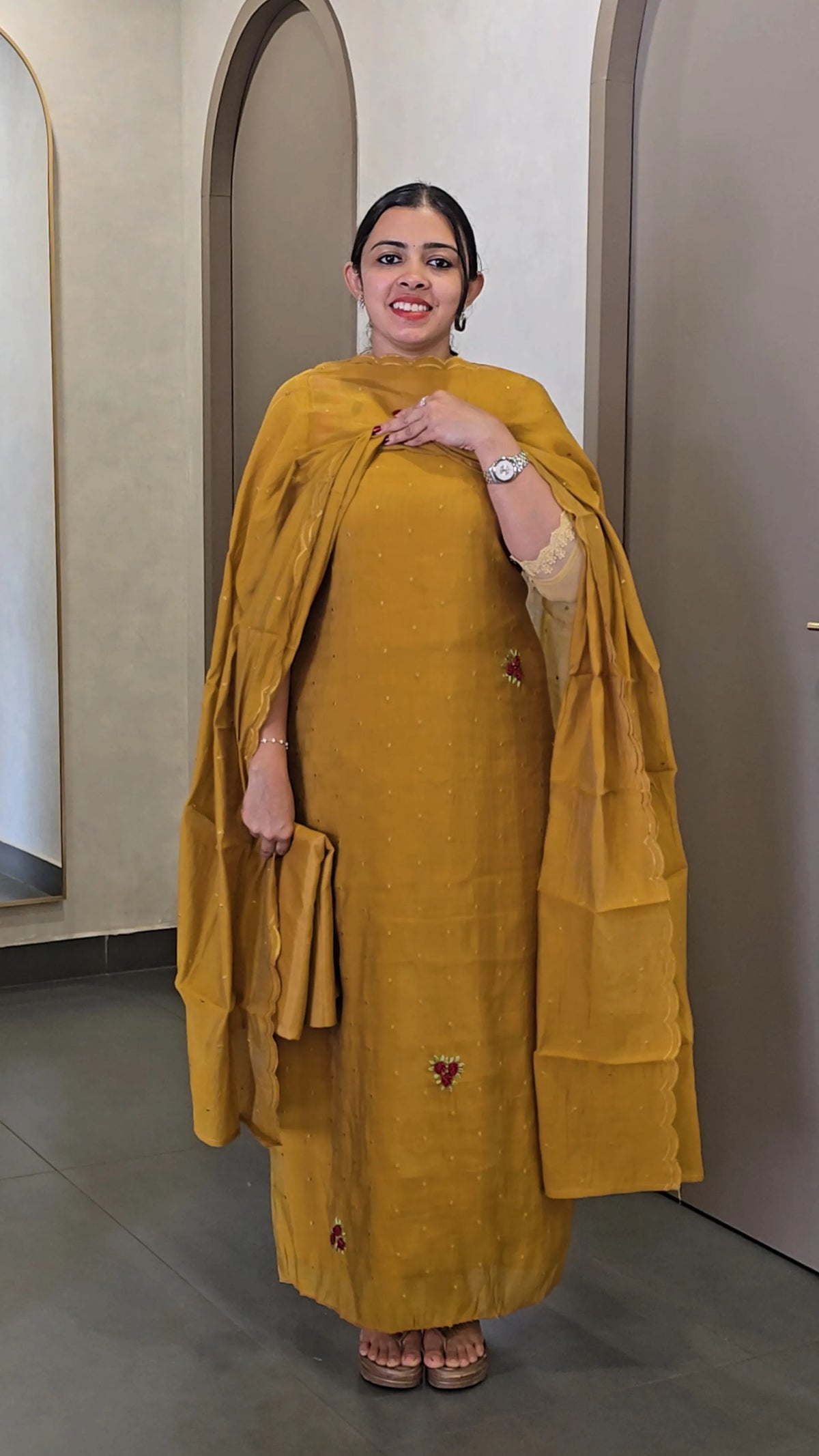 Mul Chanderi Salwarsuit - SC 10697