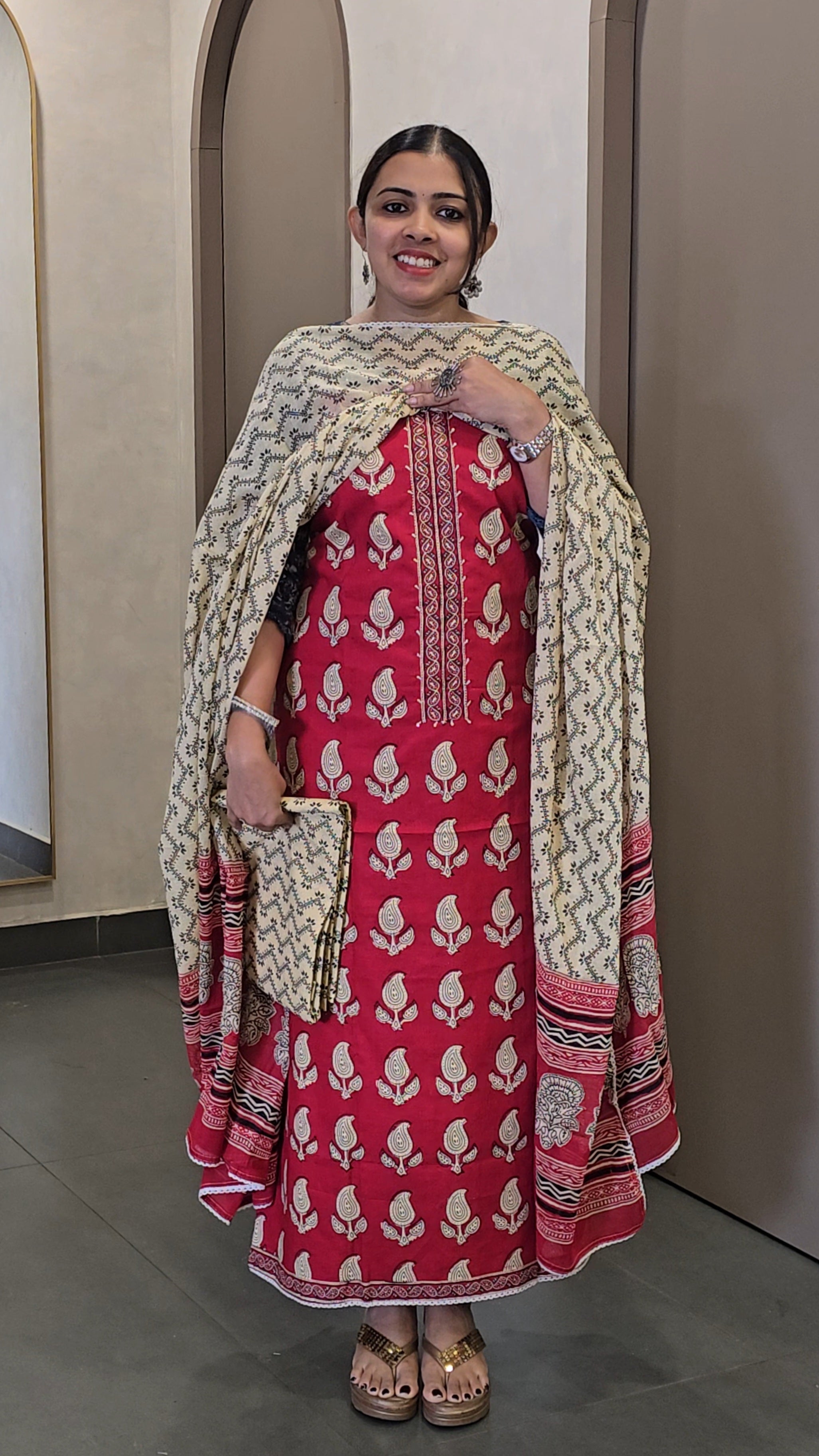 Cotton Salwarsuit - Offer Sale