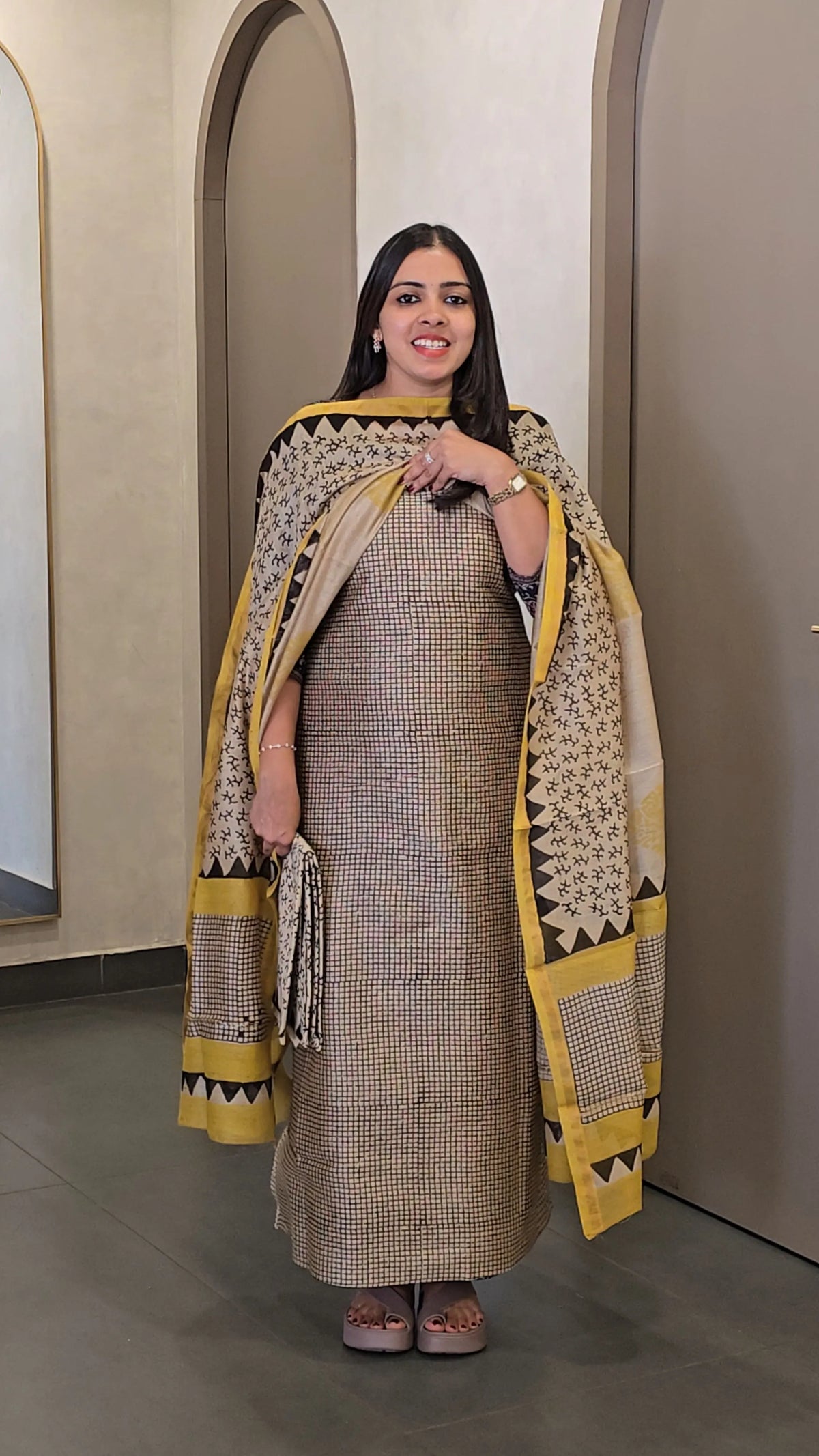 Chanderi Silk Salwarsuit - SC 10814
