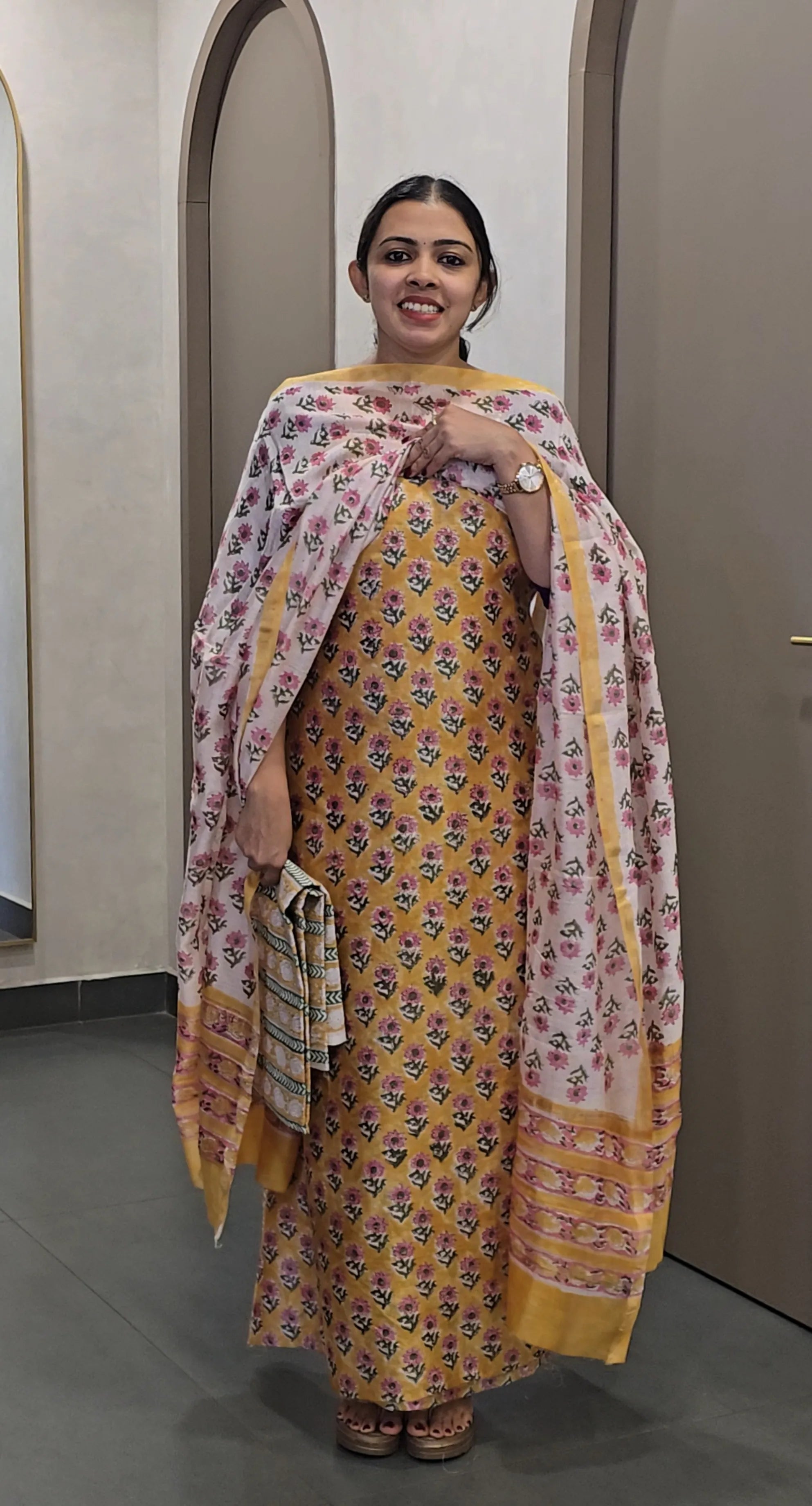 Chanderi Silk Salwarsuit - SC 9455