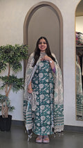 Semi-Linen Salwarsuit - SC 10844