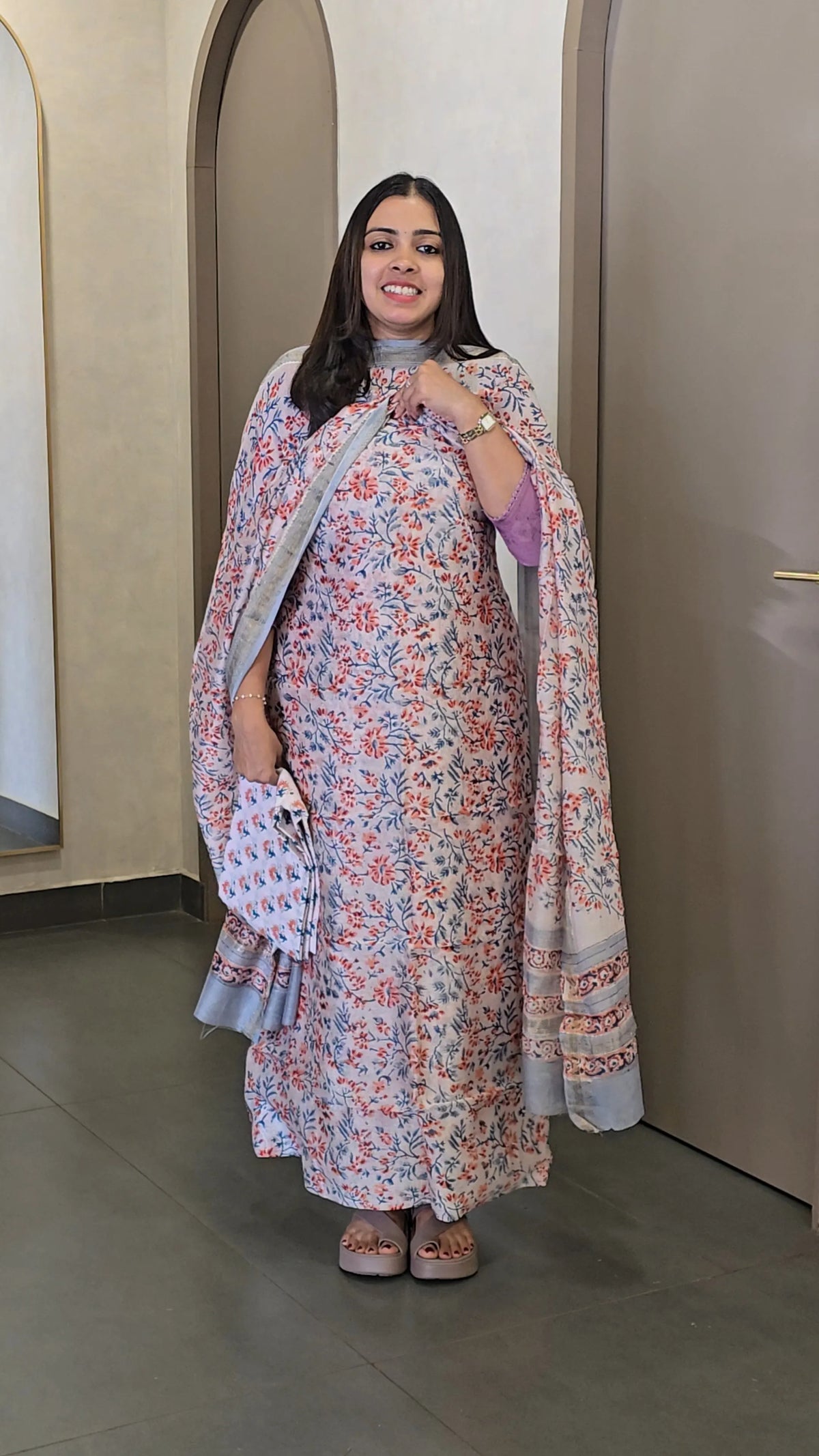 Maheshwari Silk Salwarsuit - SC 10816