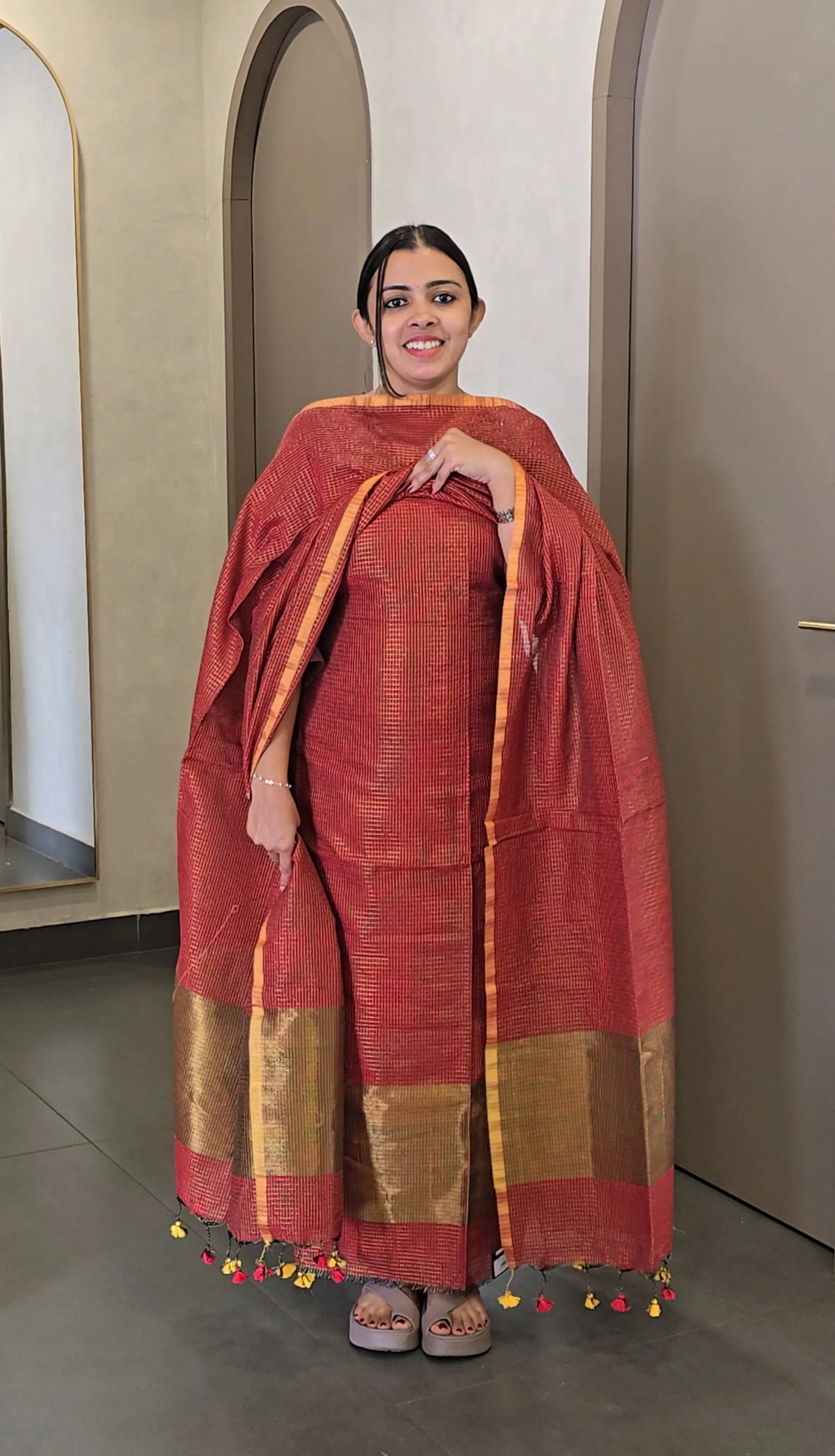 Chanderi Salwarsuit - SC 10837