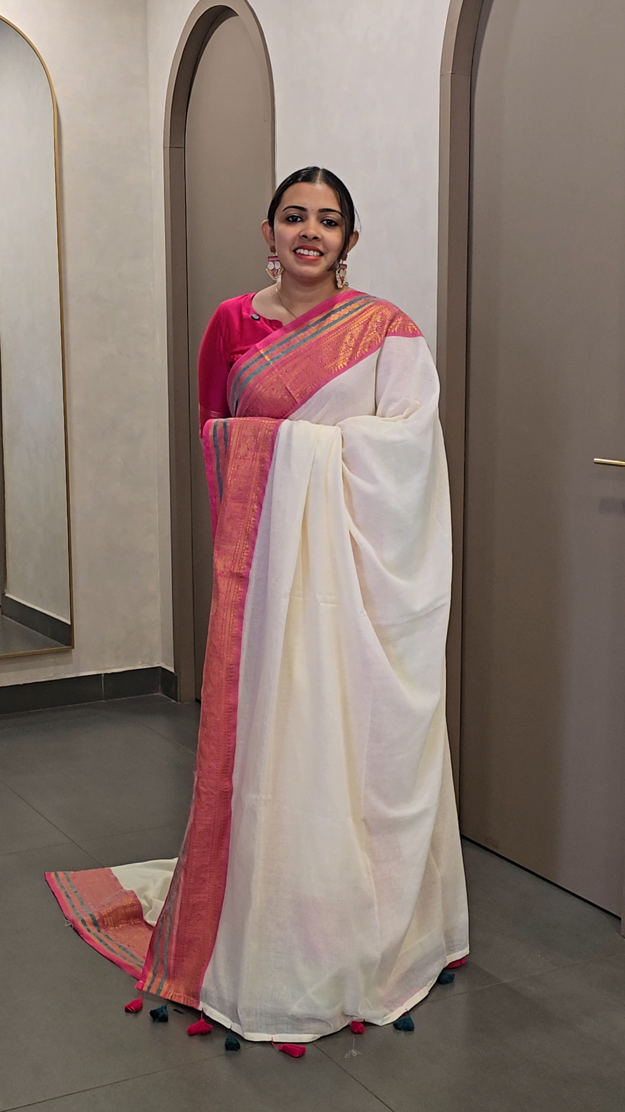 Mul-Cotton Onam Saree