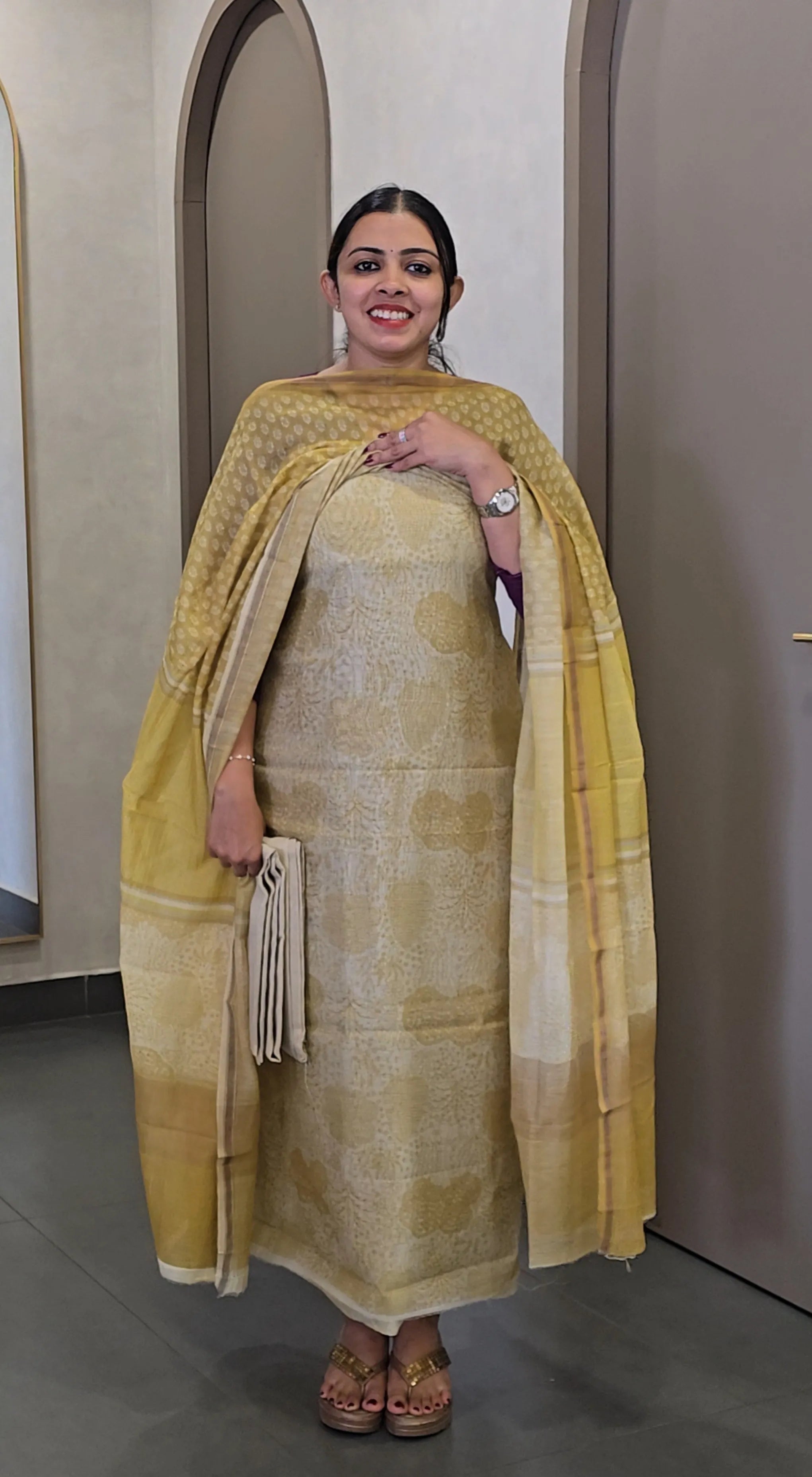 Handpicked Maheshwari Silk Salwarsuit- SC 10640