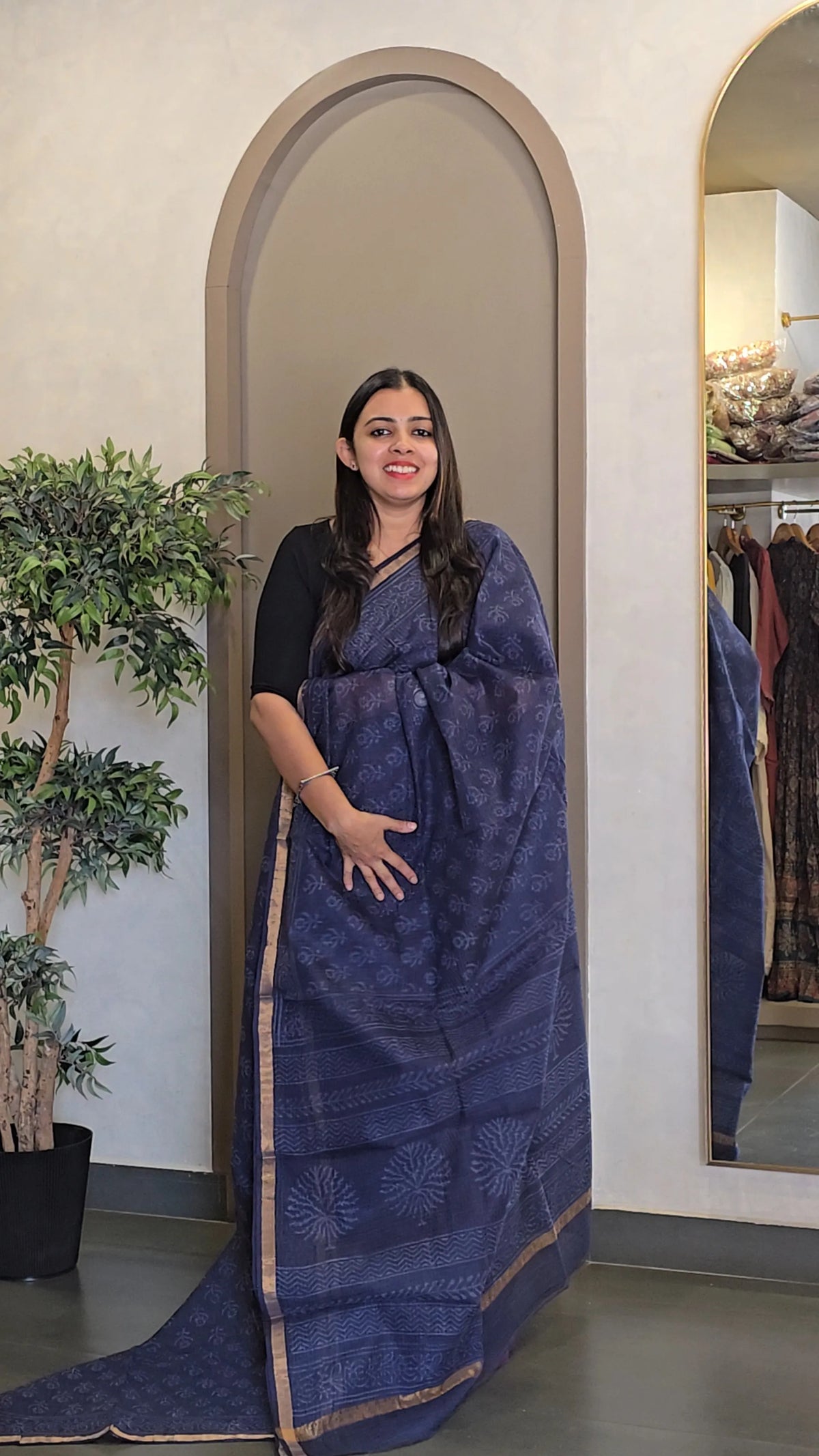Kota Doria Saree with Blouse - SC 10334