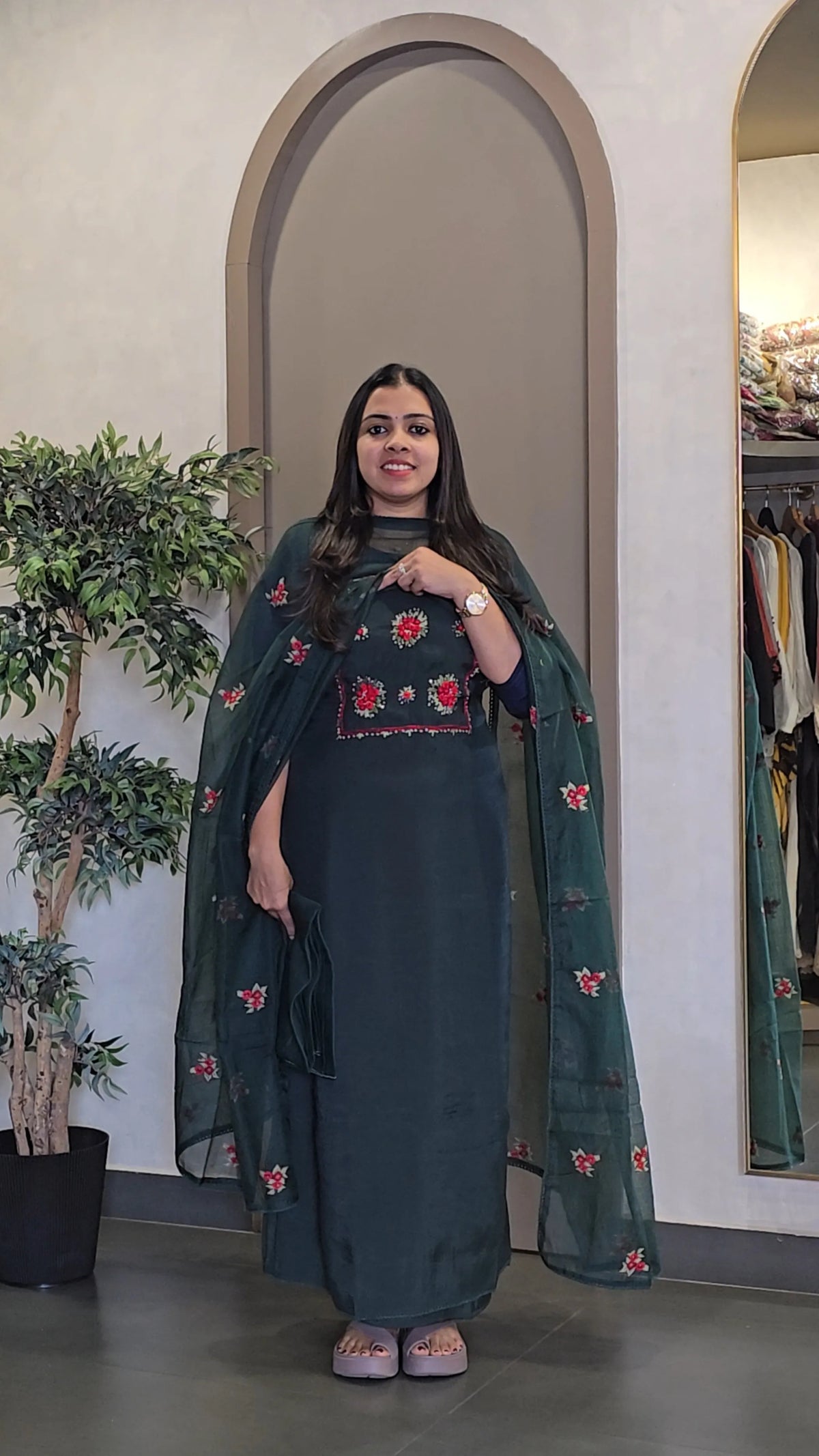 Modal Chanderi Salwarsuit - SC 10927