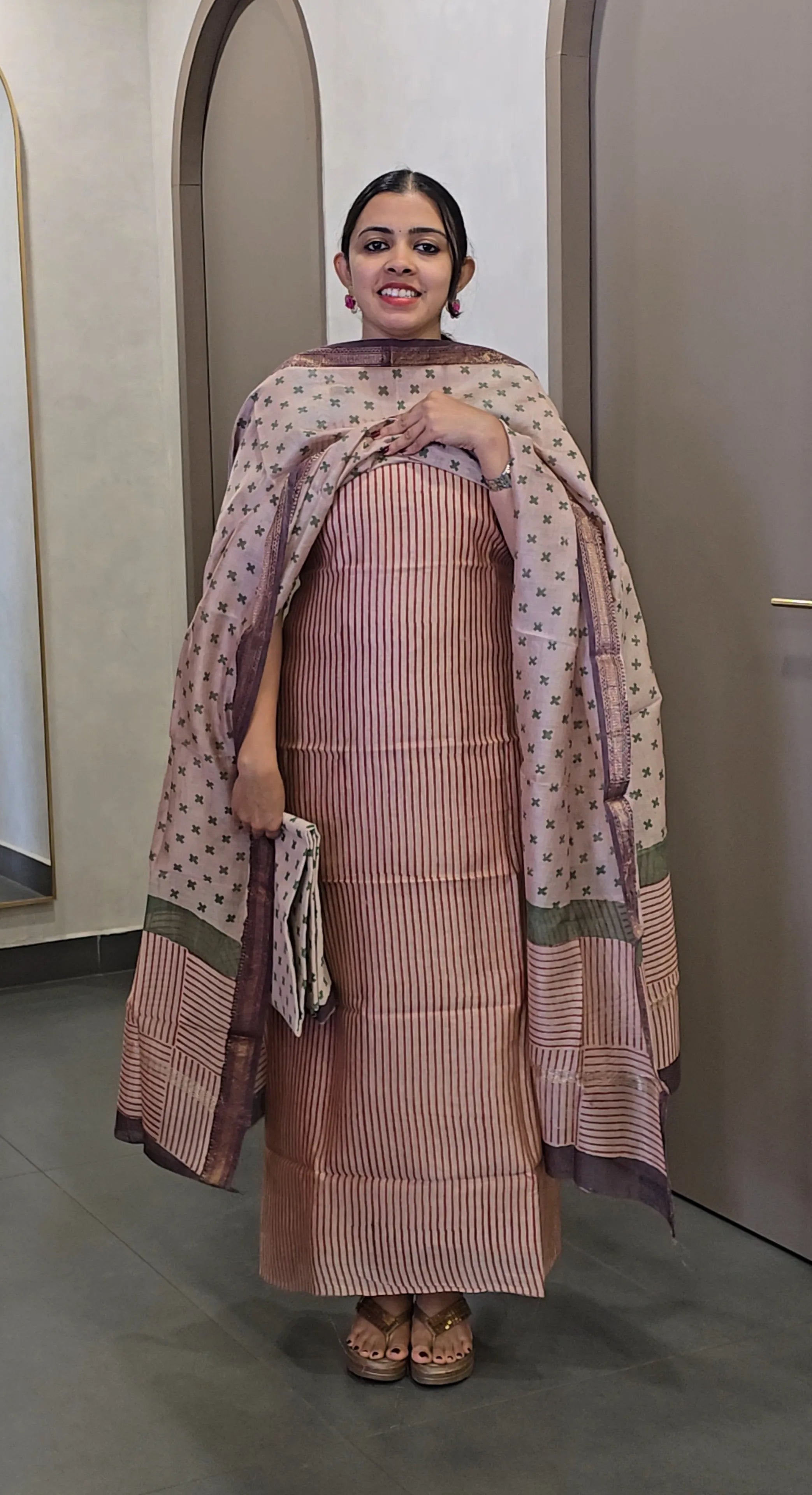 Maheshwari Silk Salwarsuit - SC 10141