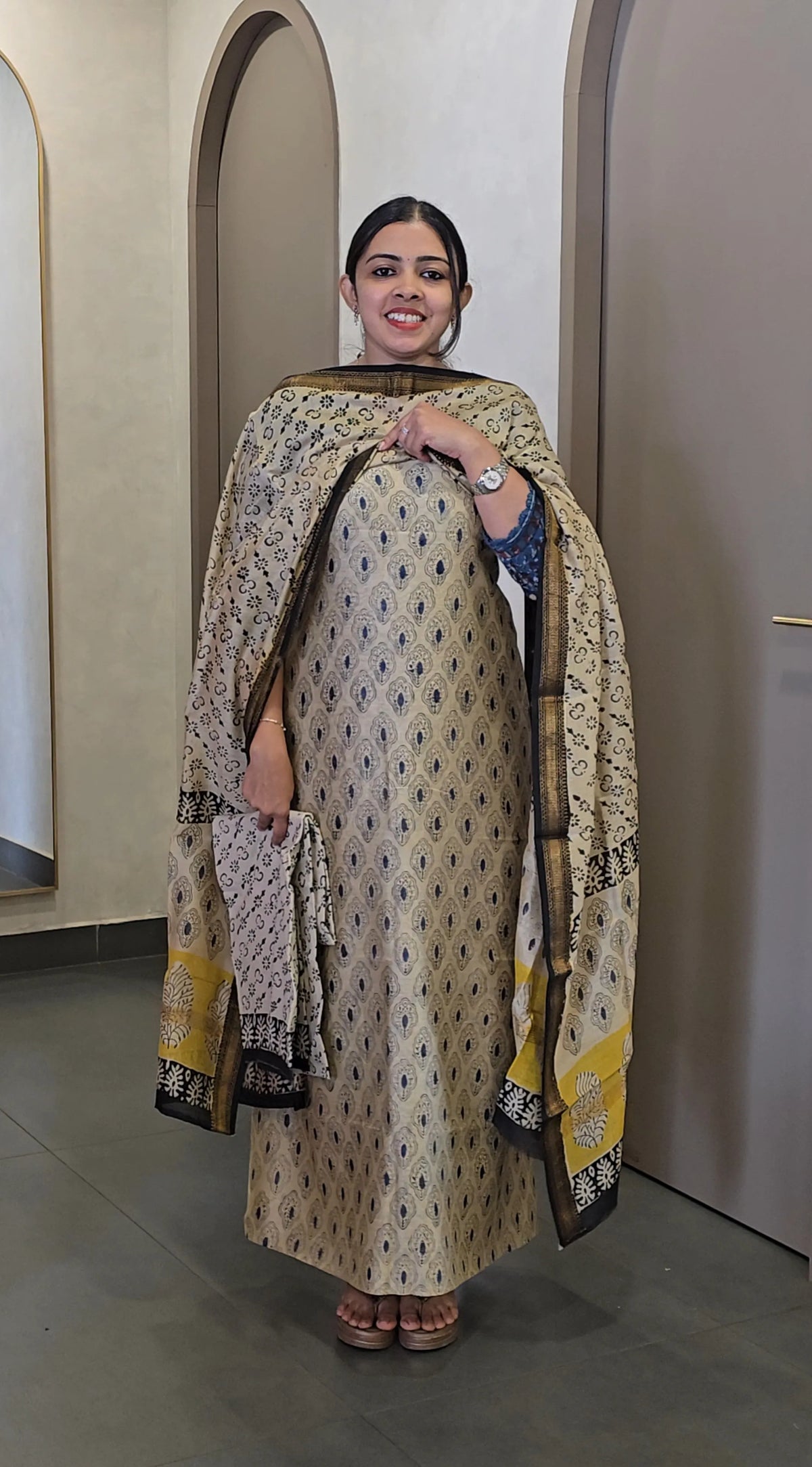 Maheshwari Silk Salwarsuit -10142
