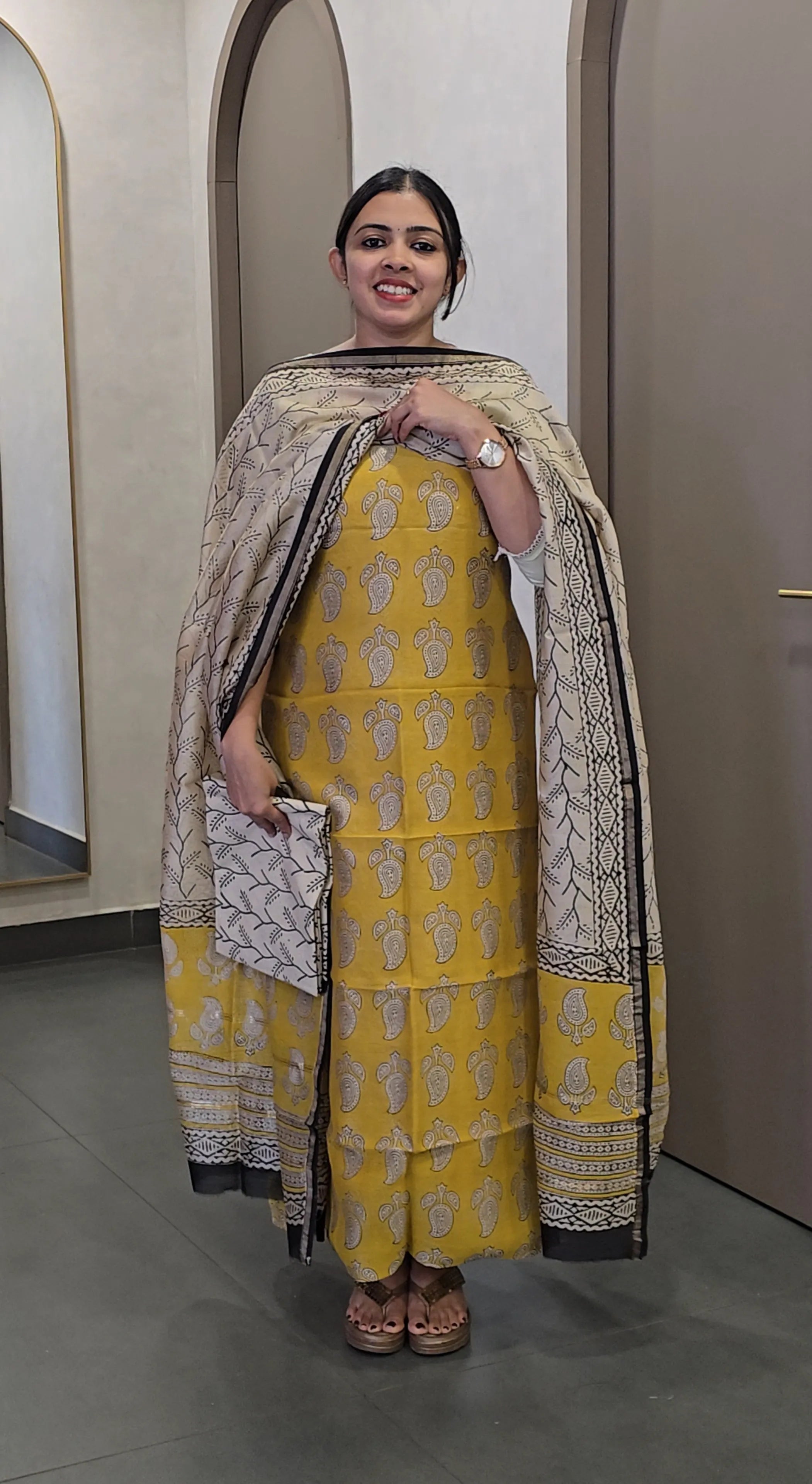 Chanderi Silk Salwarsuit - SC 10338