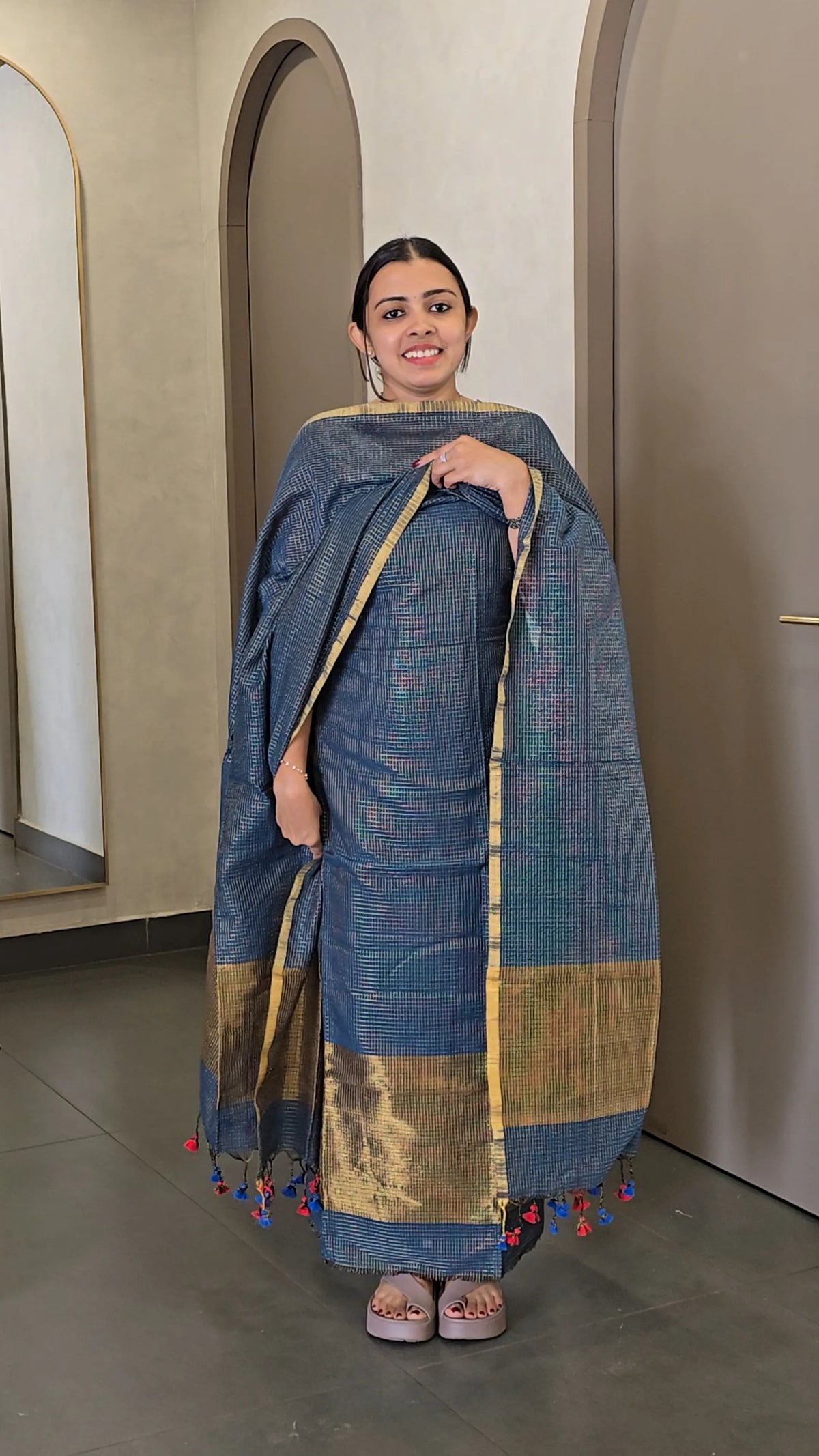 Chanderi Salwarsuit - SC 10837