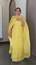 Pure Tussar Organza Salwarsuit - SC 10491