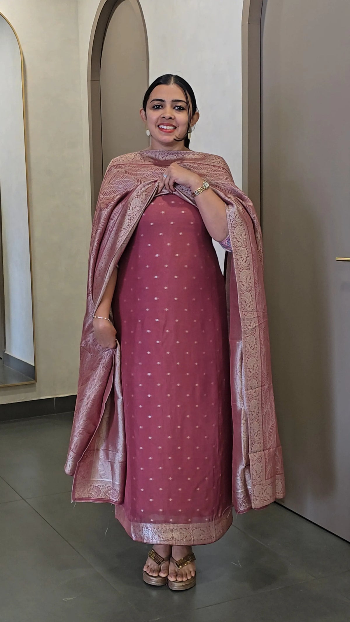 Georgette Banarasi Salwarsuit - SC 10776