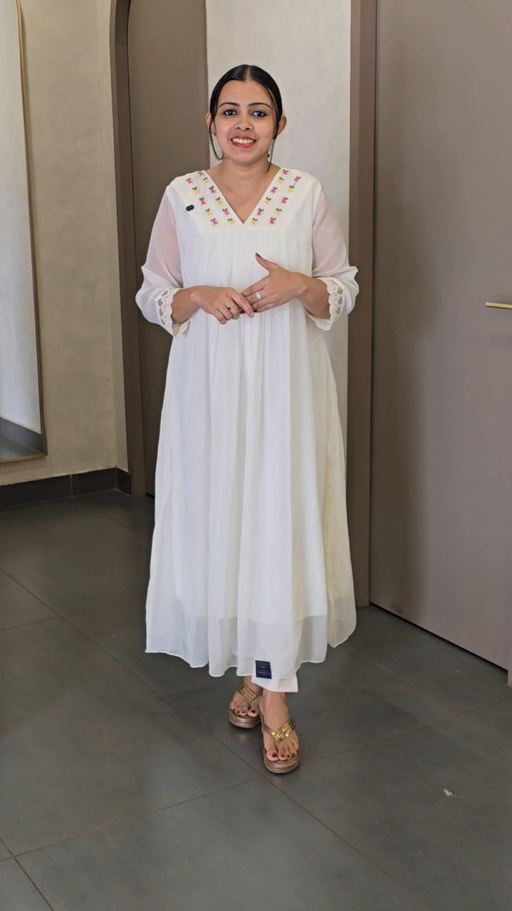 Crepe Party Wear Tops - 9112