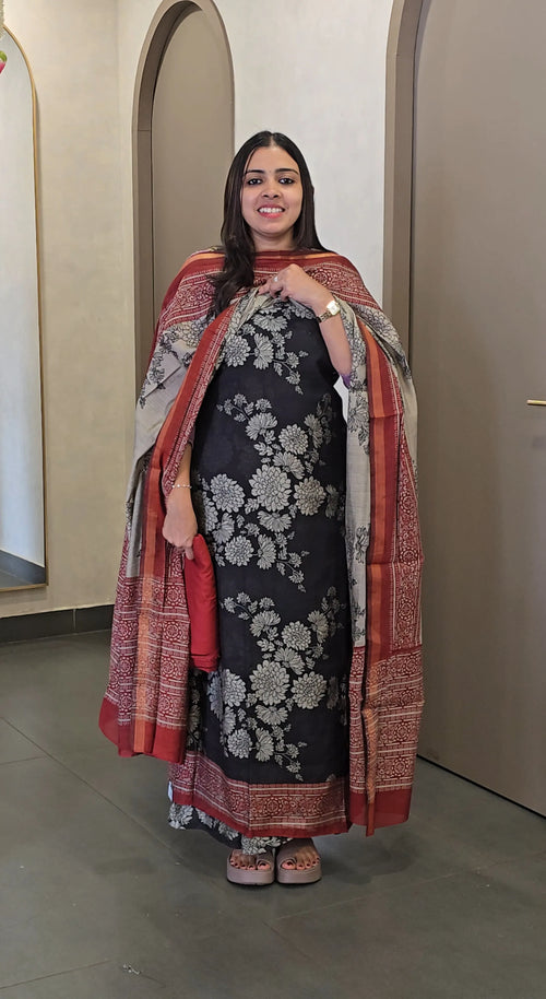 Chanderi Silk Salwarsuit - SC 10805
