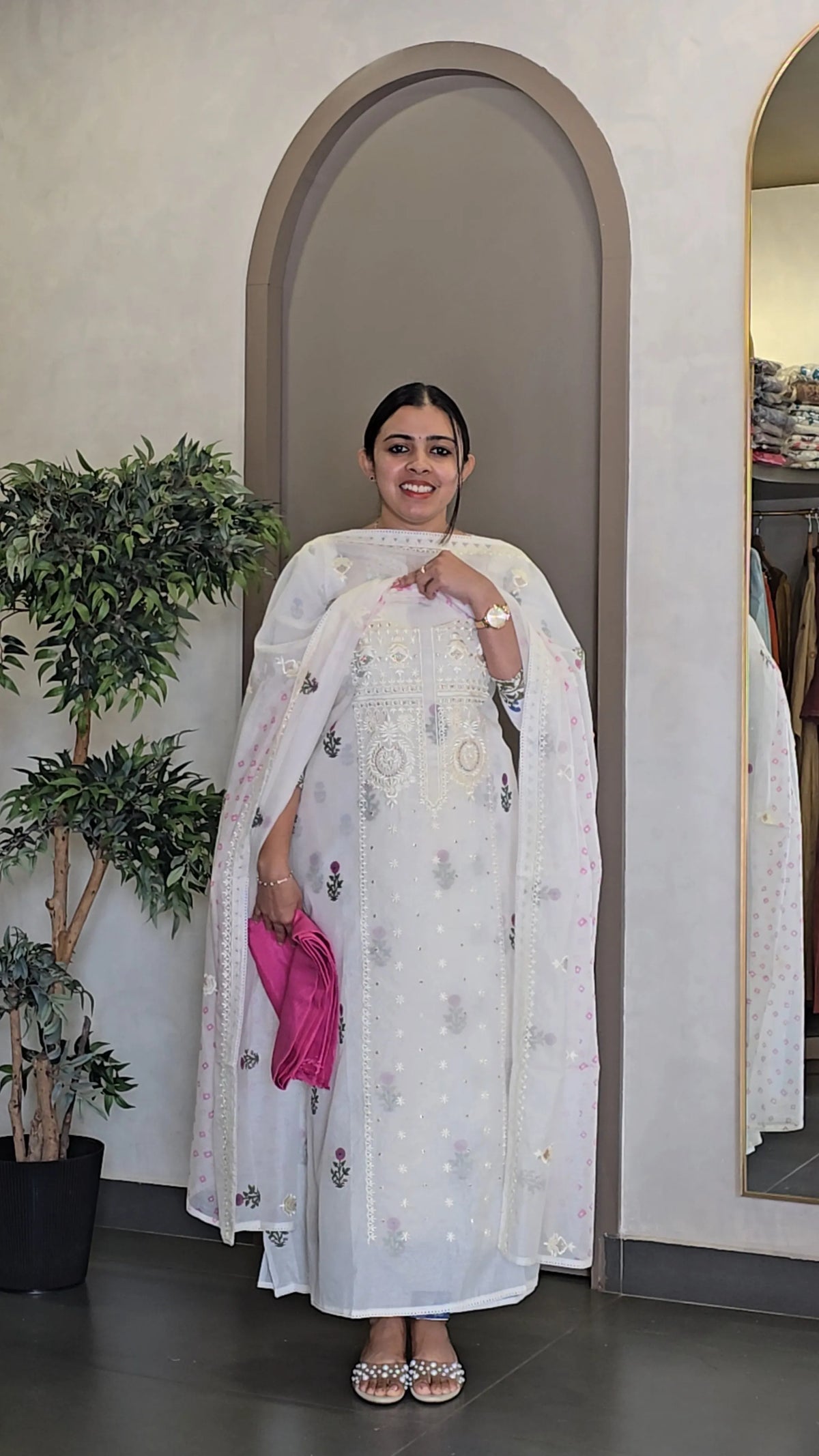 Pure Chanderi Salwarsuit - SC 10857
