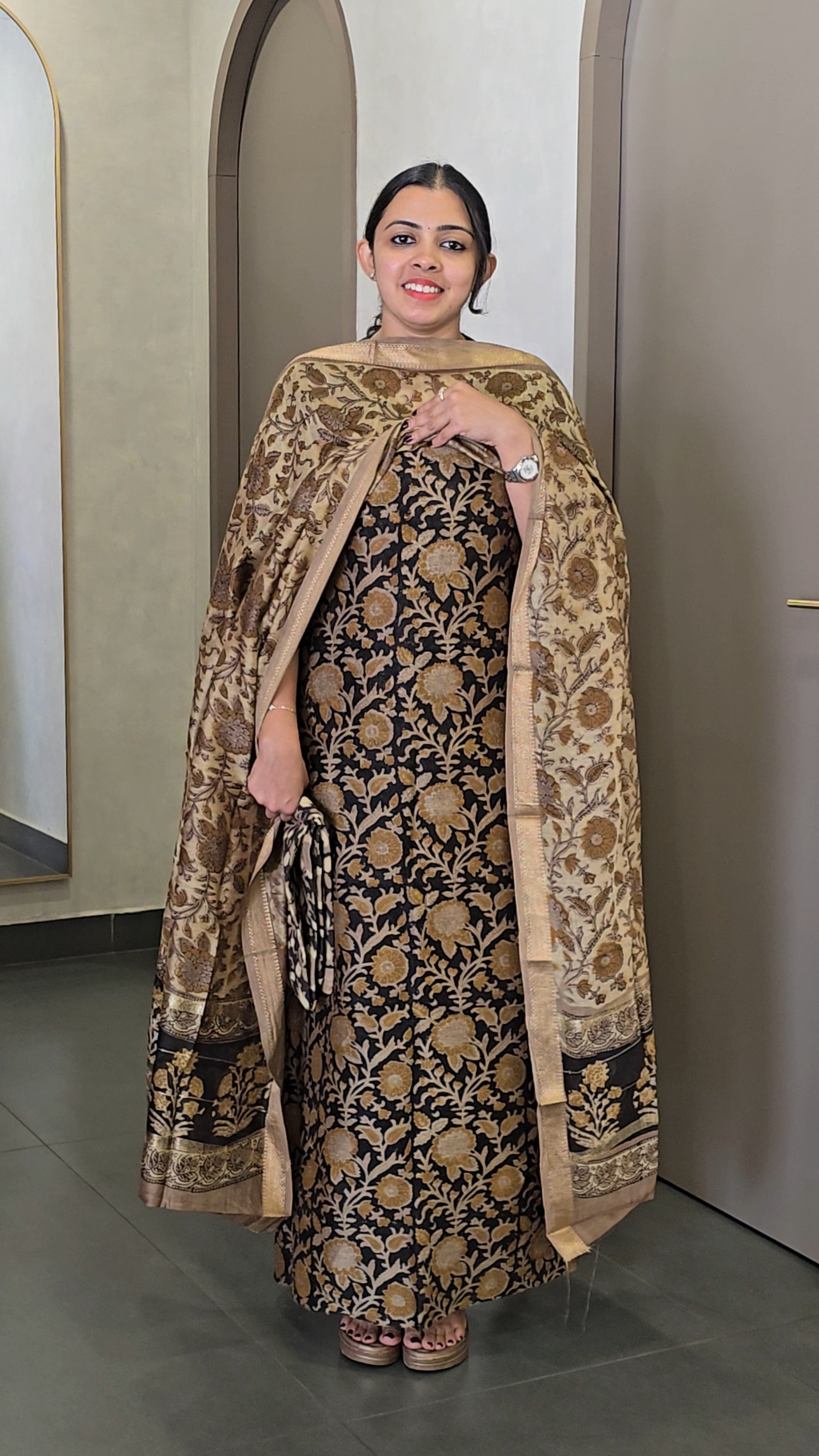 Maheshwari Silk Salwarsuit - SC 10327
