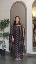 Premium Pure Linen Silk Salwarsuit - SC 10913